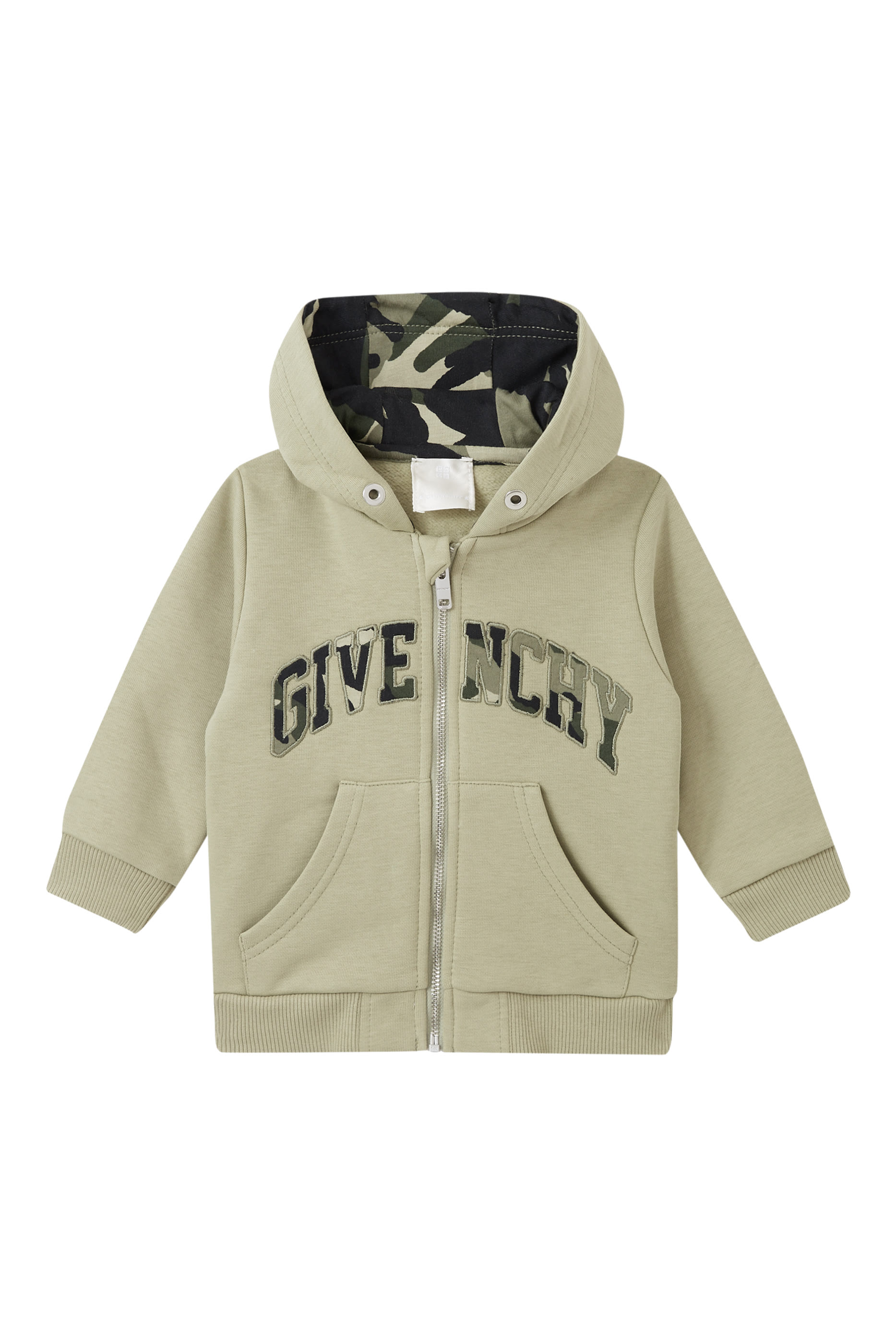 هودي بسحاب بطبعات مموهة للأطفال