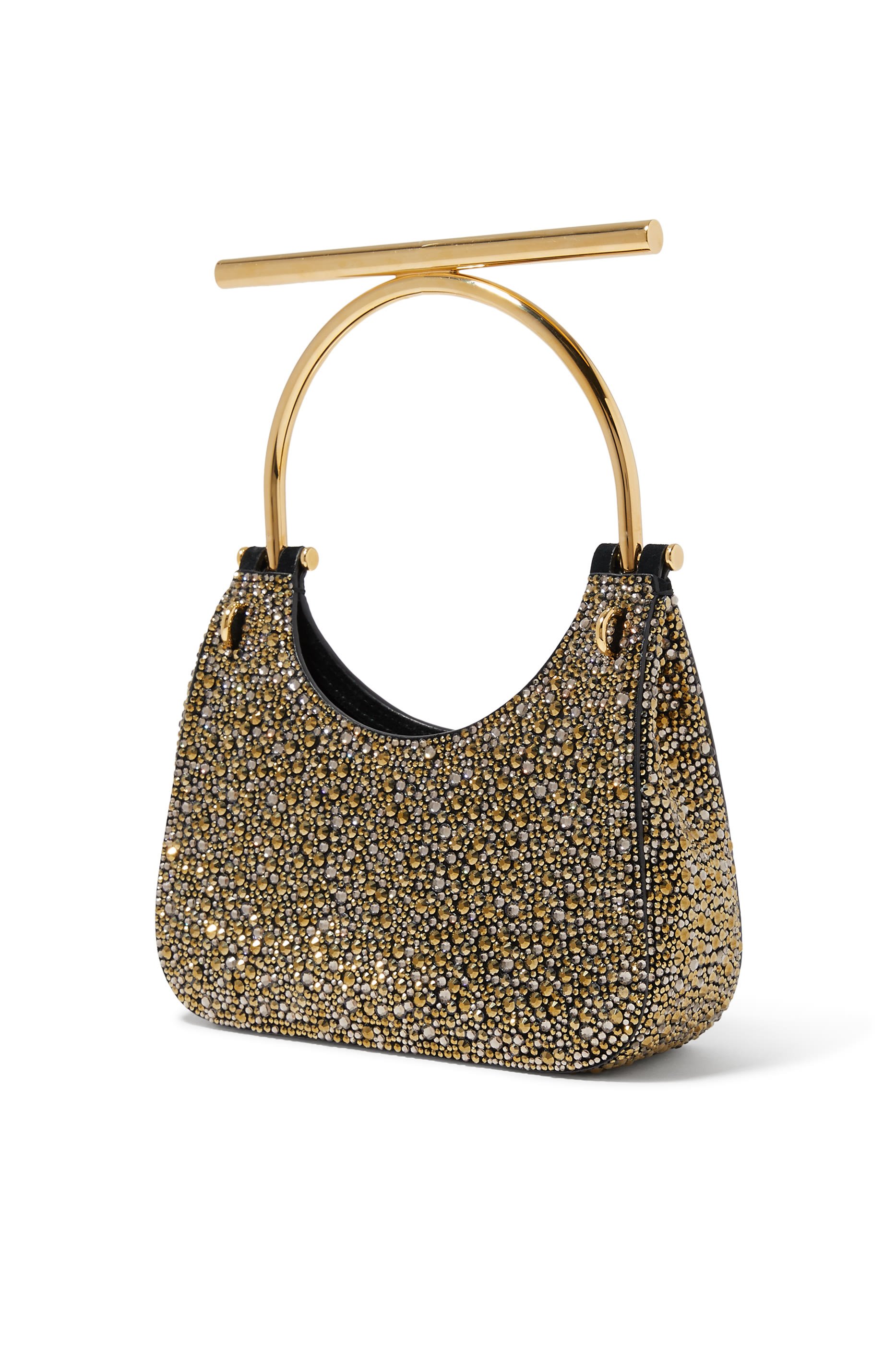 حقيبة صغيرة بحلية على شكل حرف T