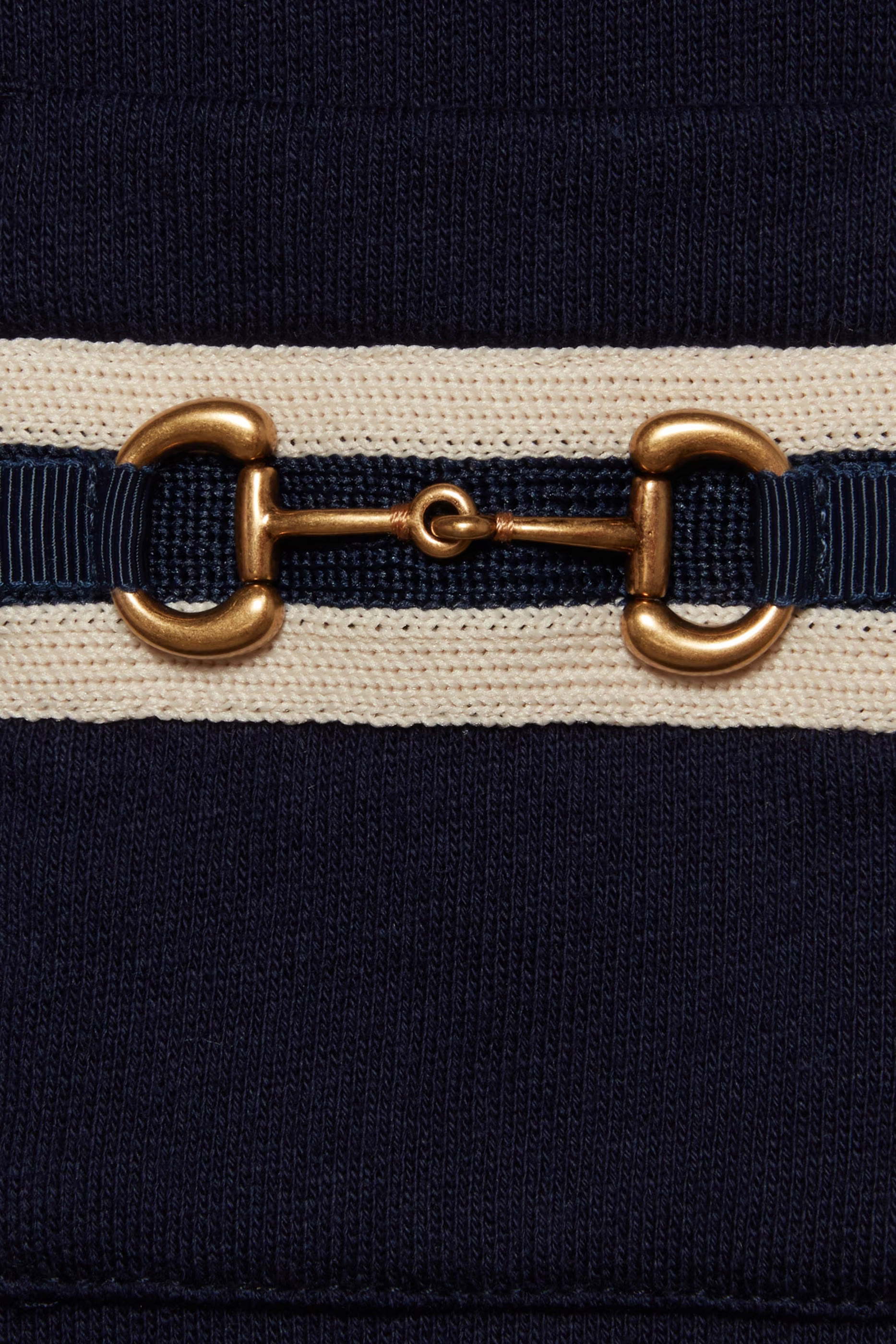 فستان قطن جيرسيه بحلية لجام الحصان للأطفال