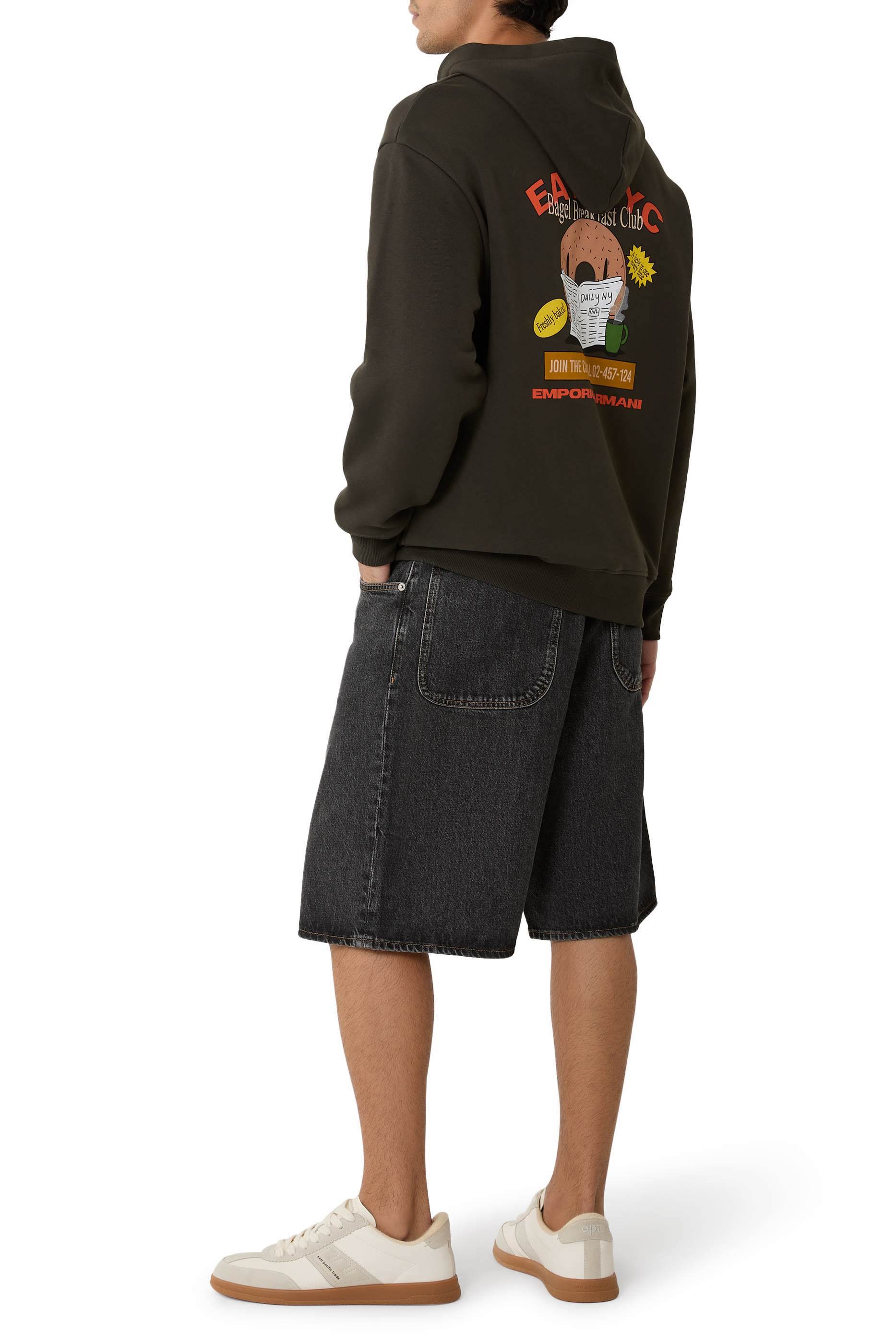 سويت شيرت مجموعة أي اس في نيويورك كابسول بغطاء للرأس مزين بطبعة إيت أن واي سي