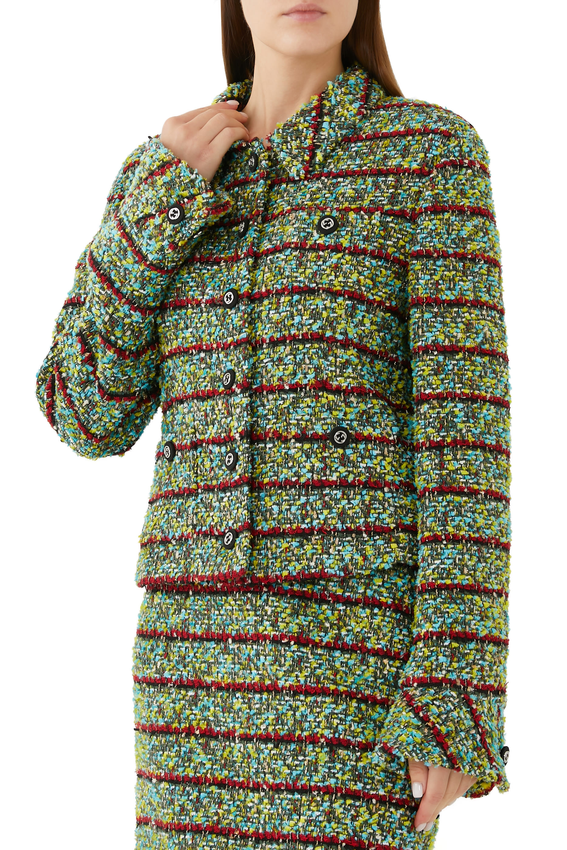 جاكيت مخطط تويد