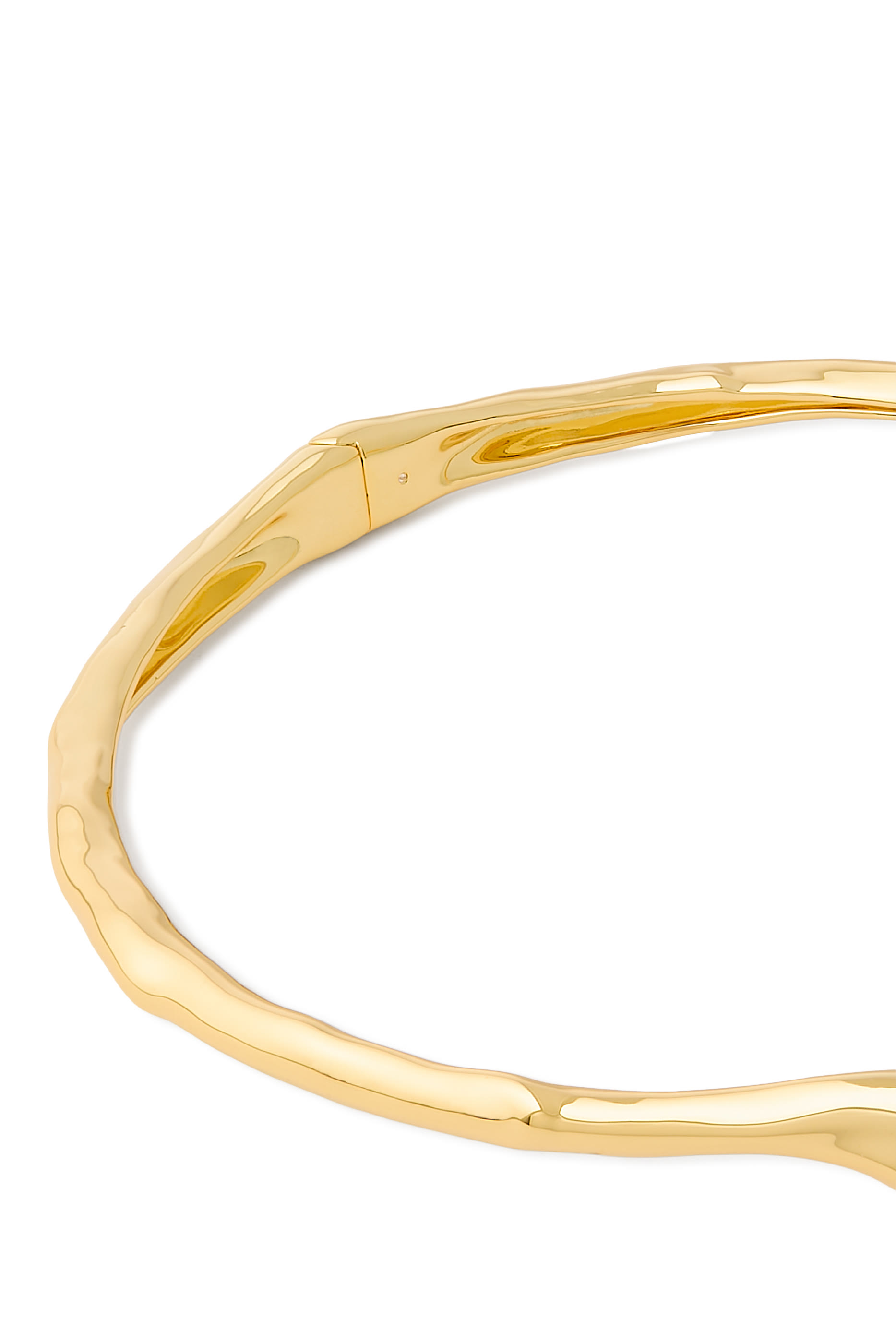 قلادة رقبة سبراوت مرصعة بلوسيت سائل، نحاس مطلي بالذهب عيار 14