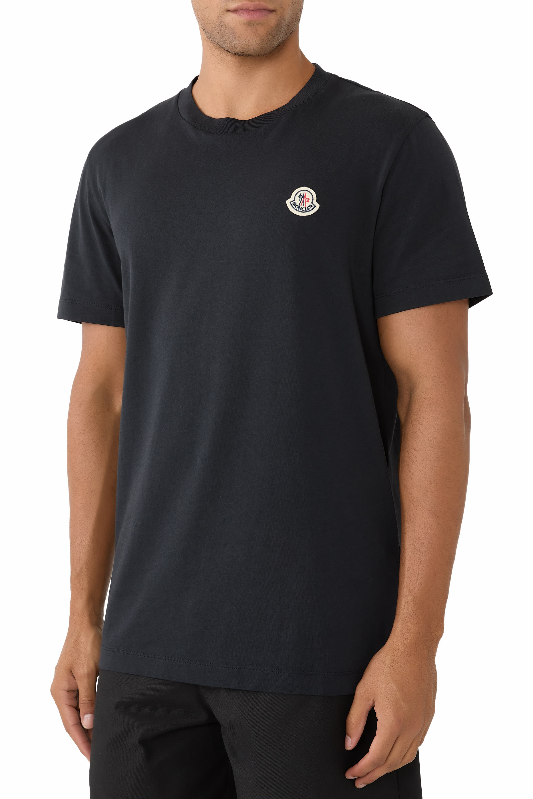 تيشيرت برقعة شعار الماركة قطن