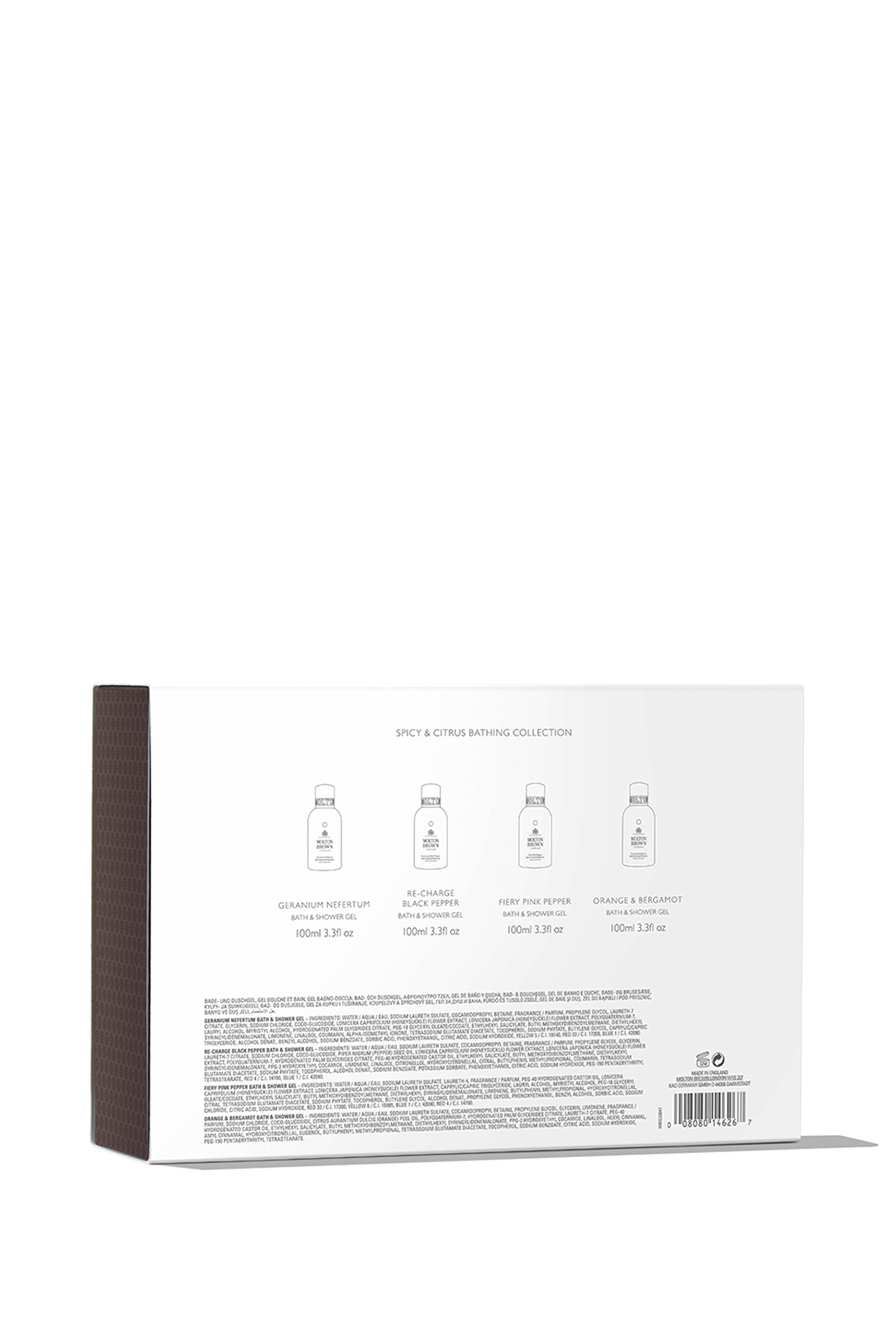 مجموعة سبايسي اند سيتروس للإستحمام بحجم مناسب للسفر