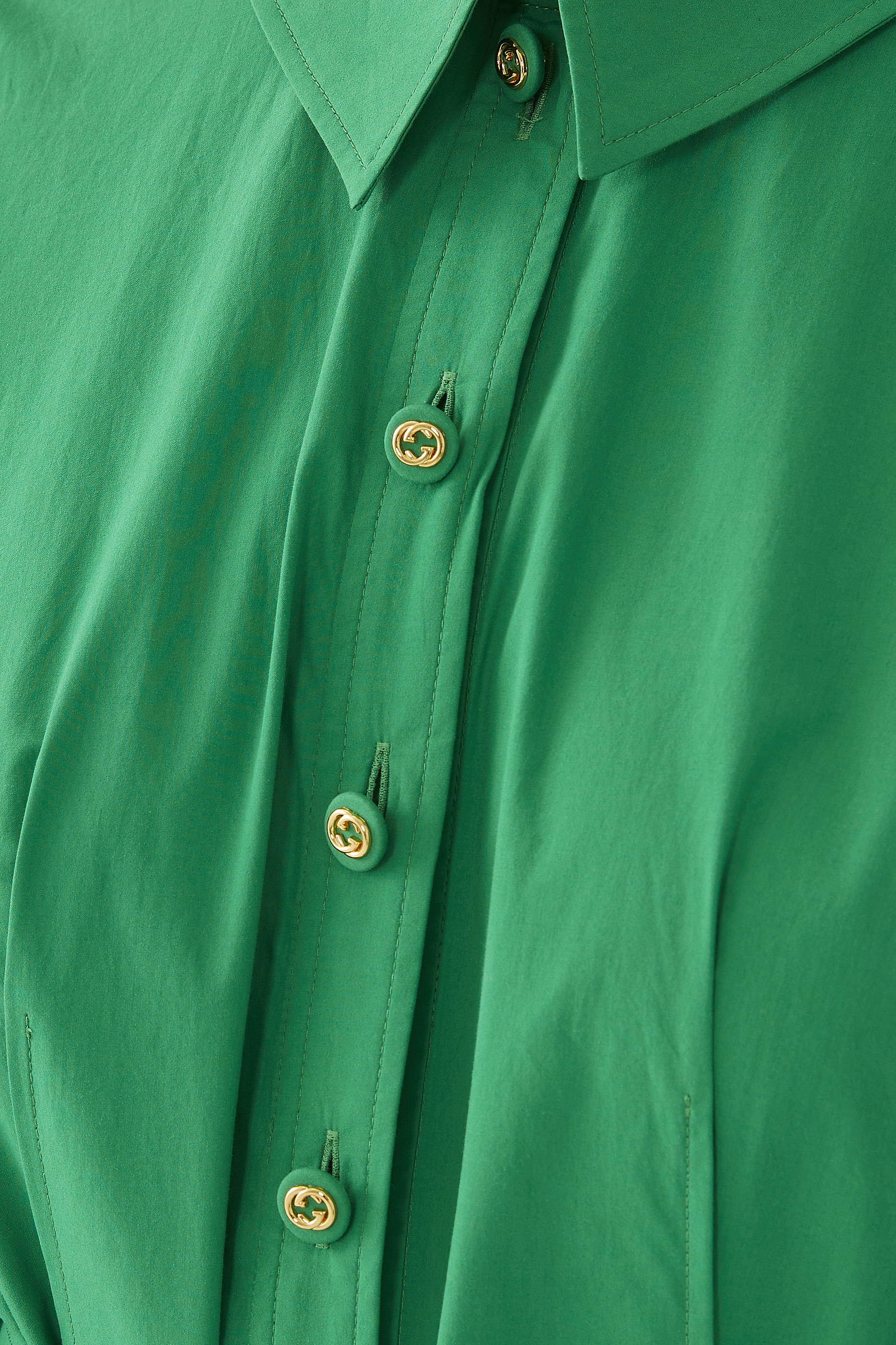 فستان بتصميم قميص قطن بوبلين