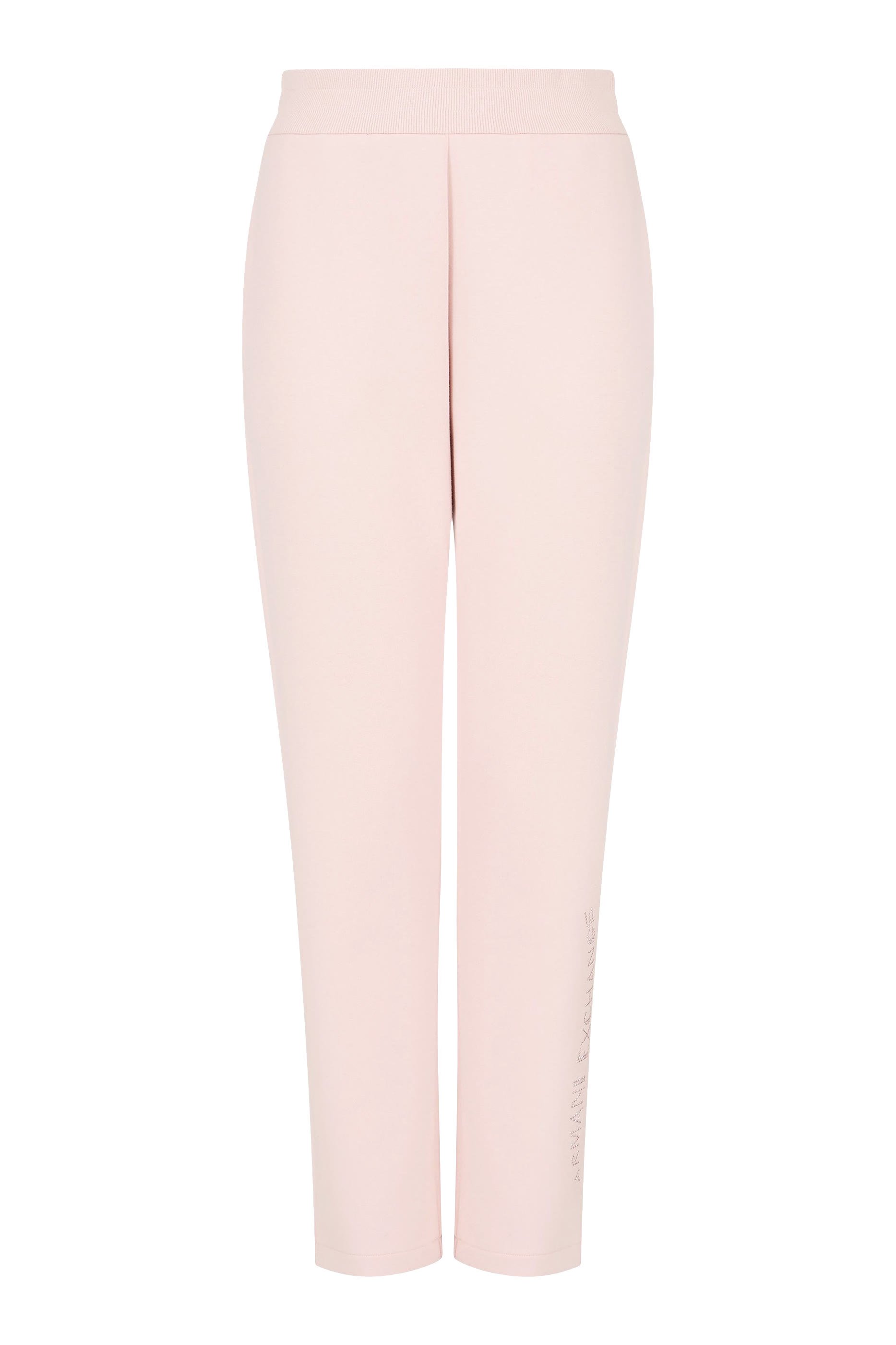 بنطال رياضي بشعار الماركة مزين بأحجار الراين