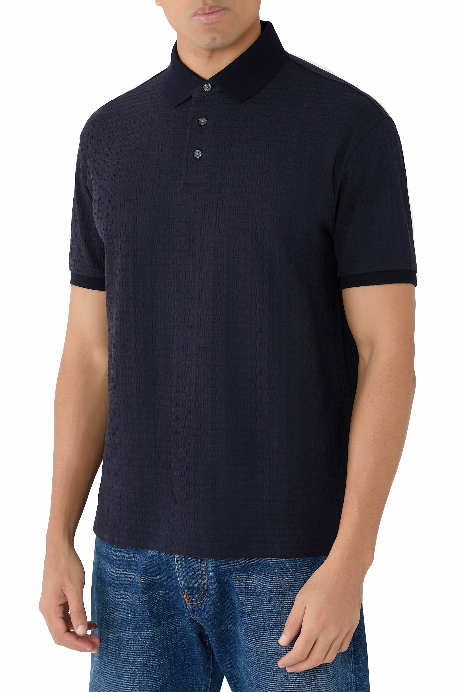 قميص بولو بشعار الماركة صغير