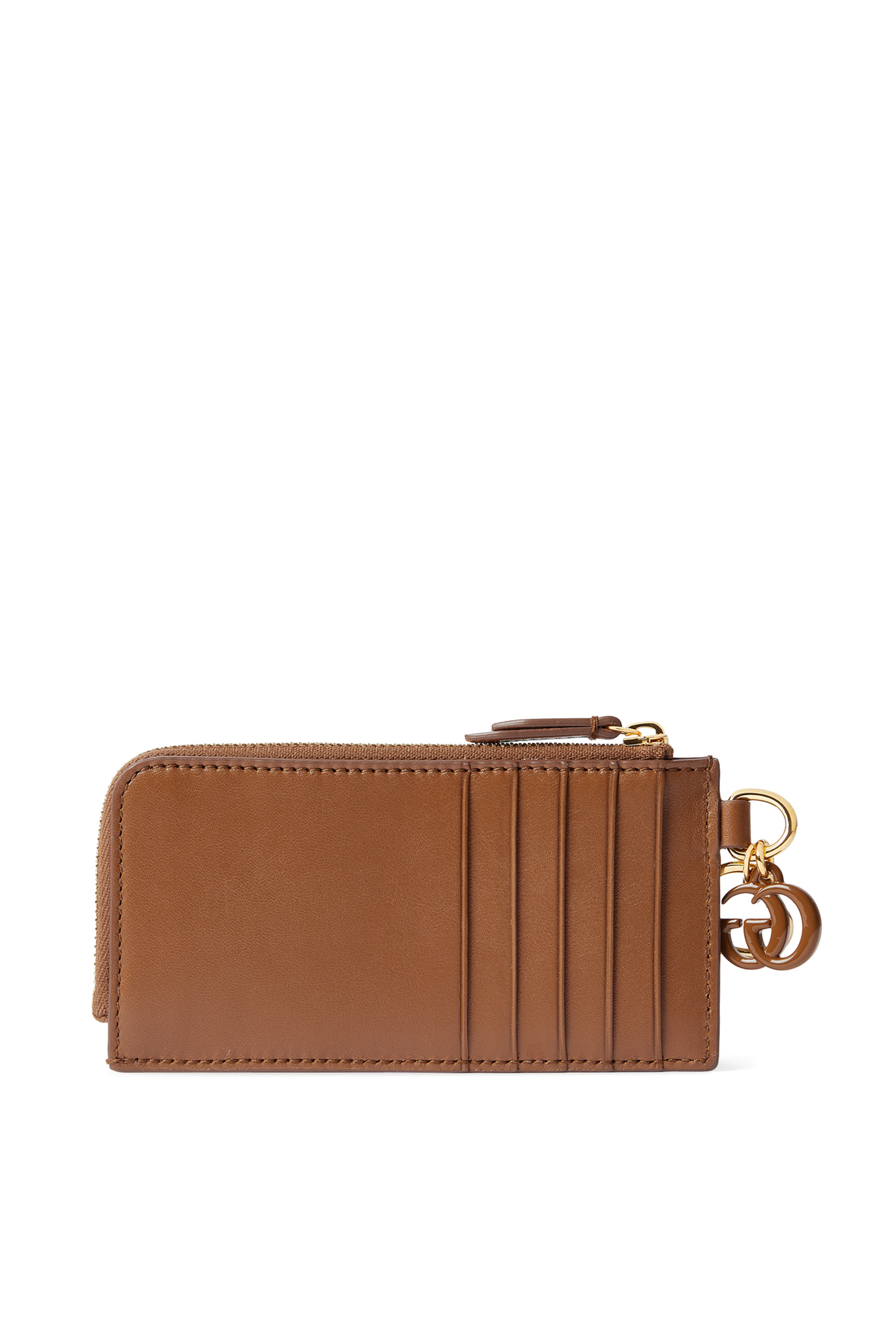 حافظة بطاقات بحلية شعار الماركة