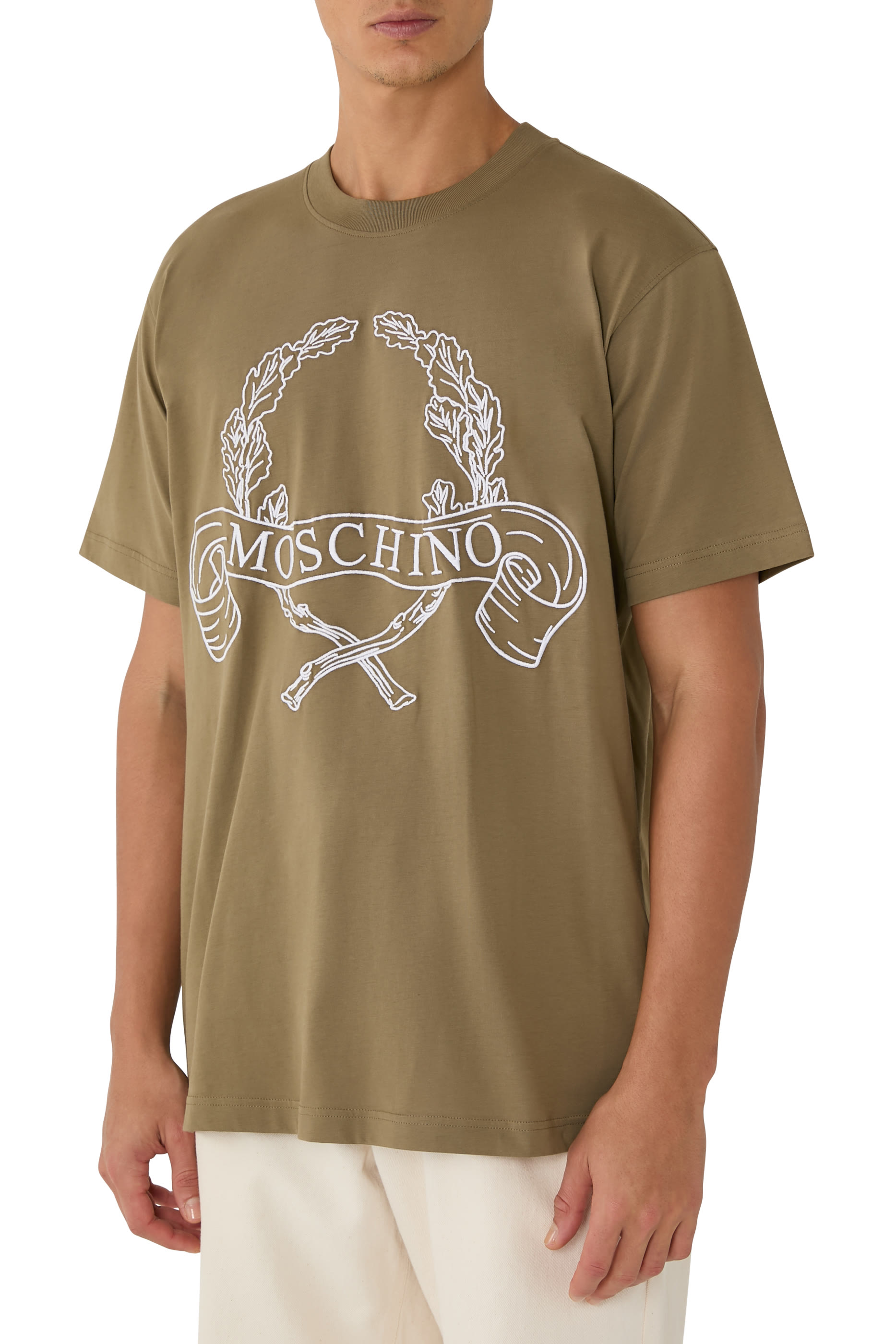 تيشيرت بشعار الماركة قطن جيرسيه