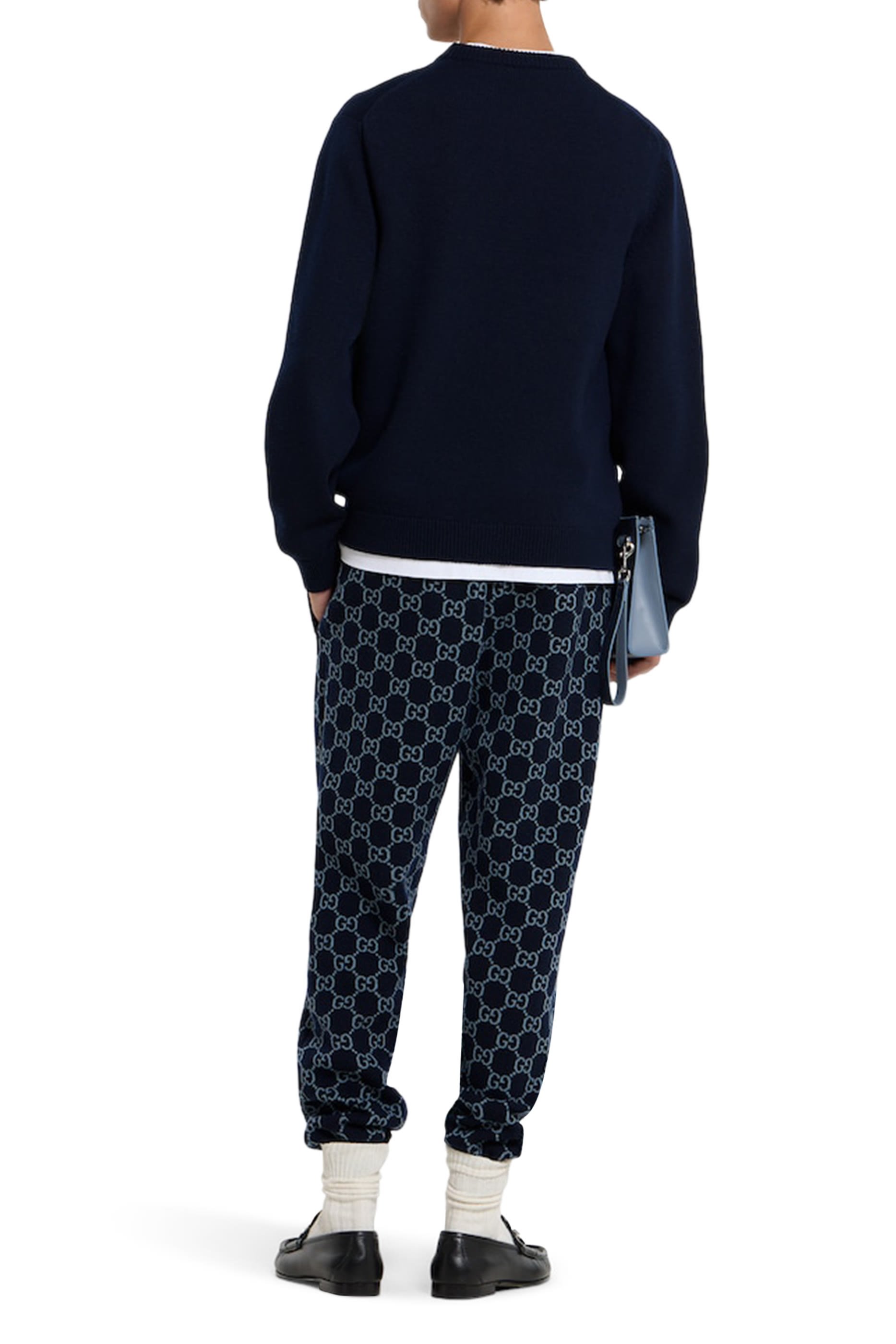 سترة إنتارسيا بشعار الماركة صوف منسوج