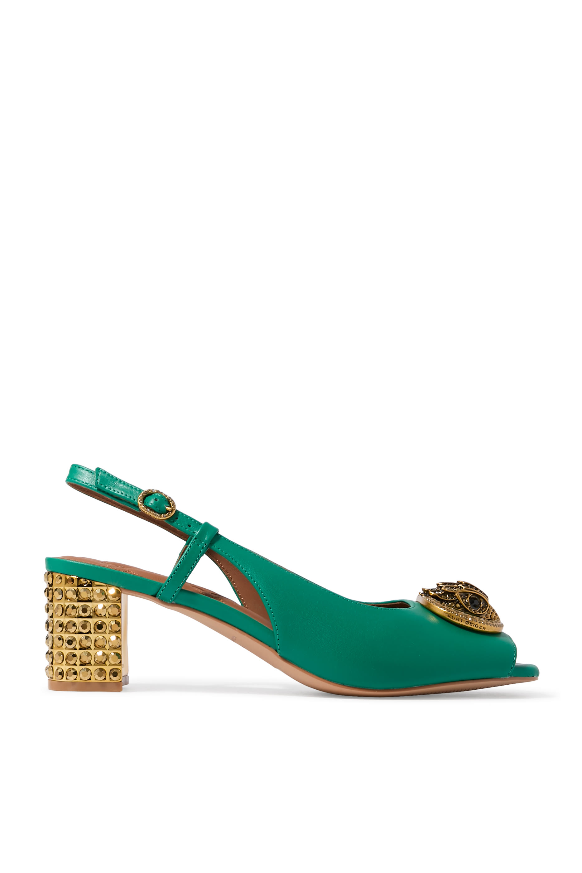 حذاء تشيلسيا بكعب عريض 60 وسير خلفي