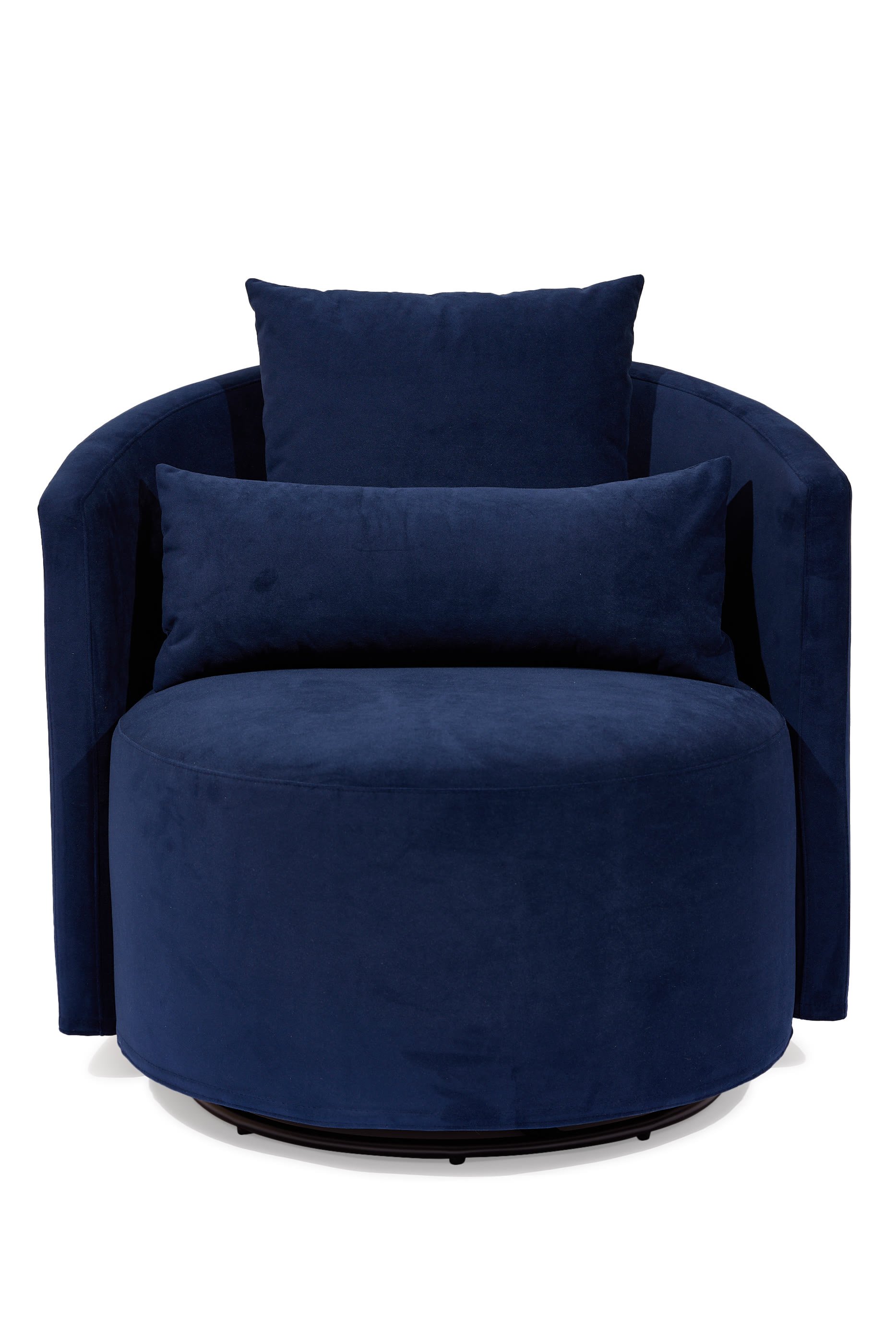 كرسي كوزي بمسند للذراعين وقاعدة دوارة