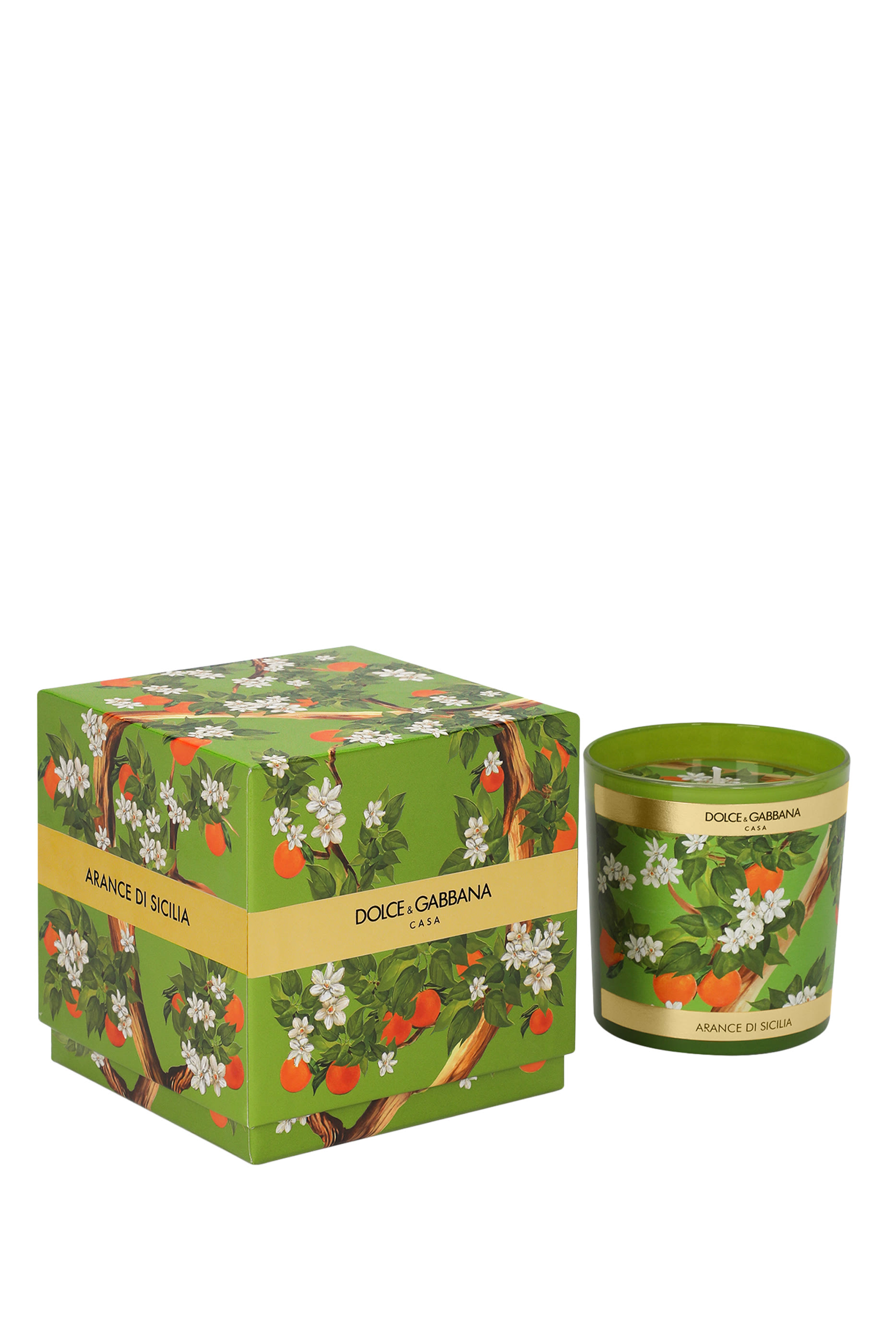 شمعة معطرة سيسيليان اورانج بشعار الماركة