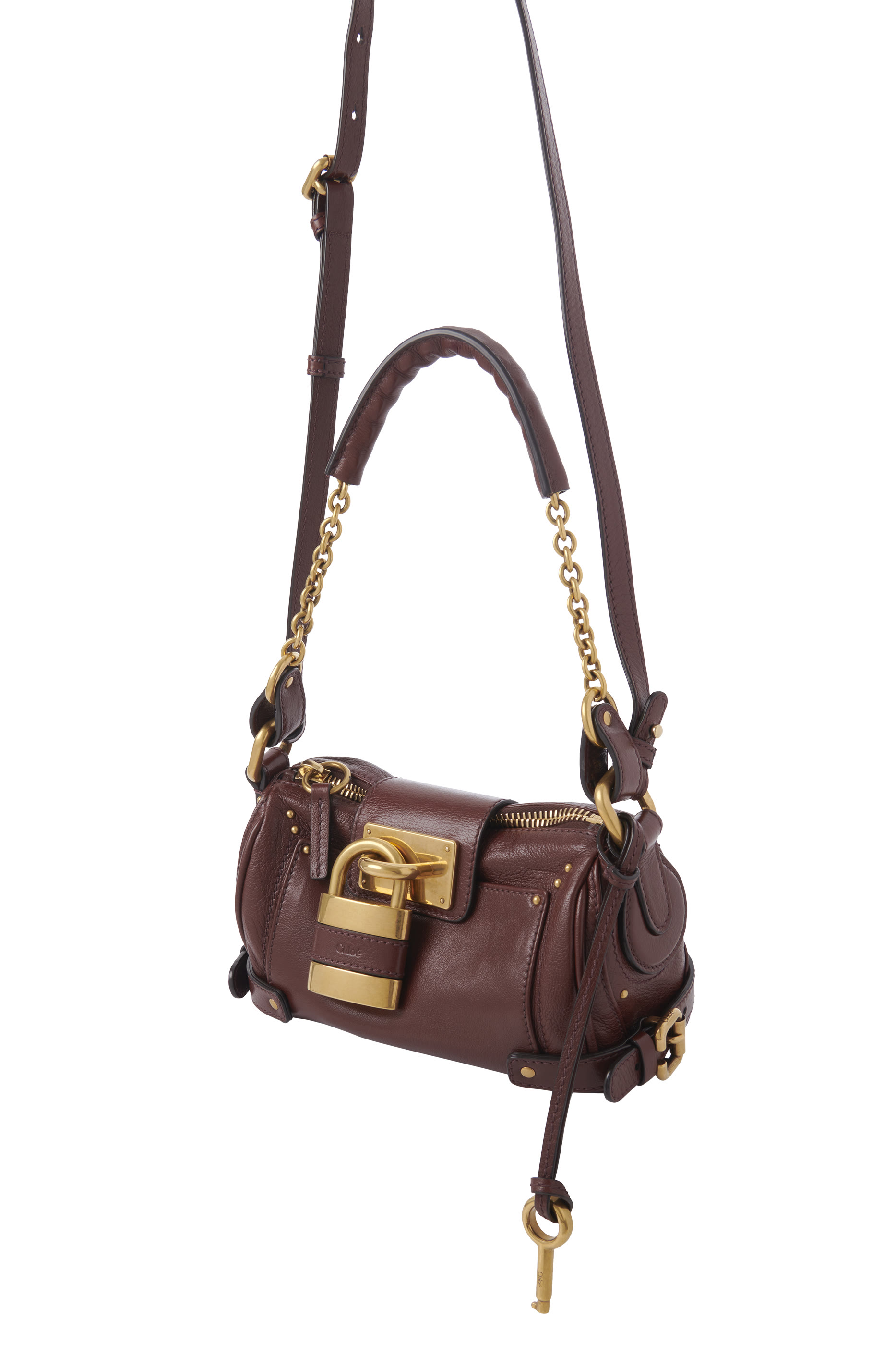 حقيبة بادينغتون صغيرة بحمالة سلسلة جلد