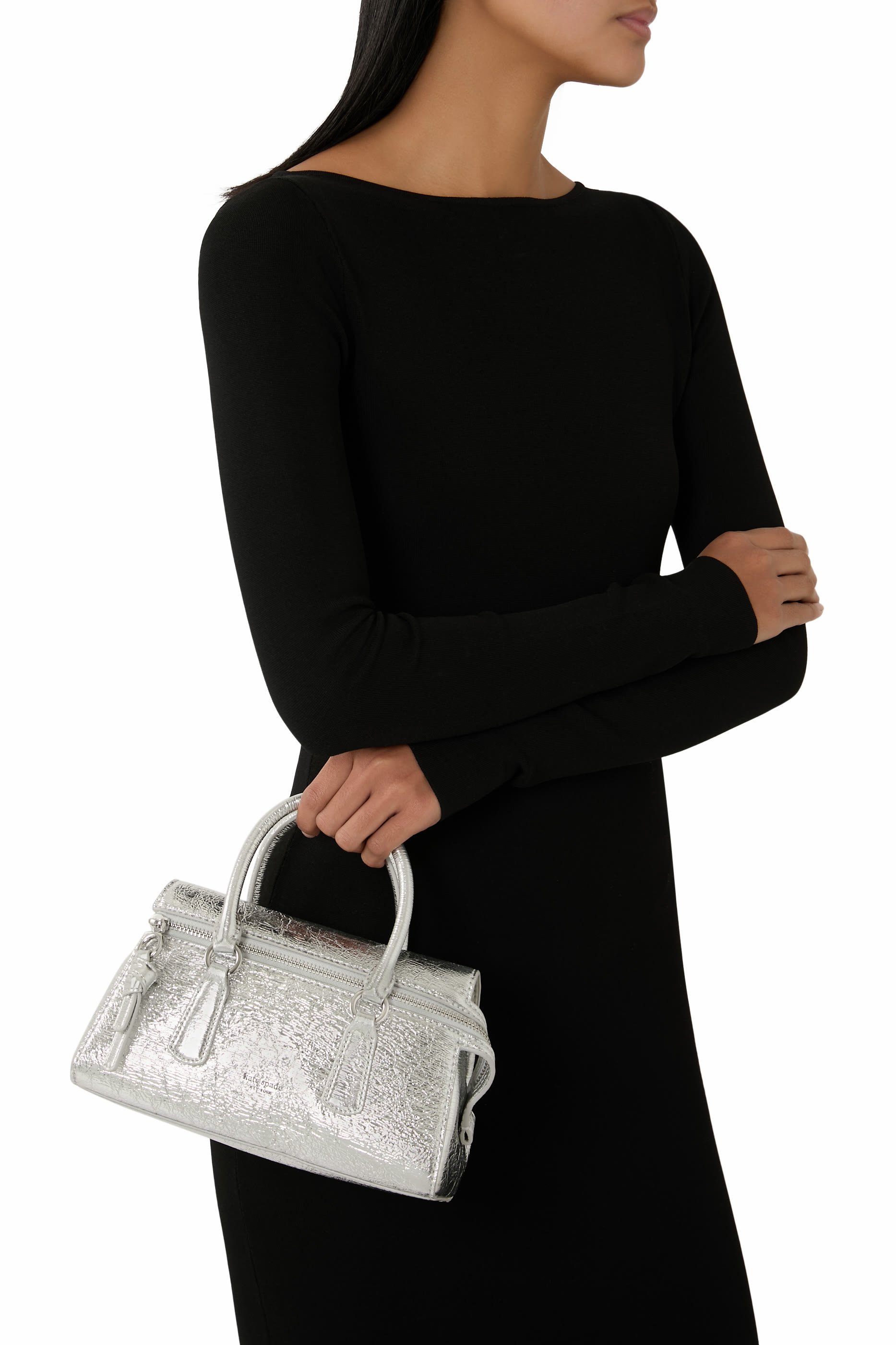 حقيبة كتف بوند ميني جلد لامع