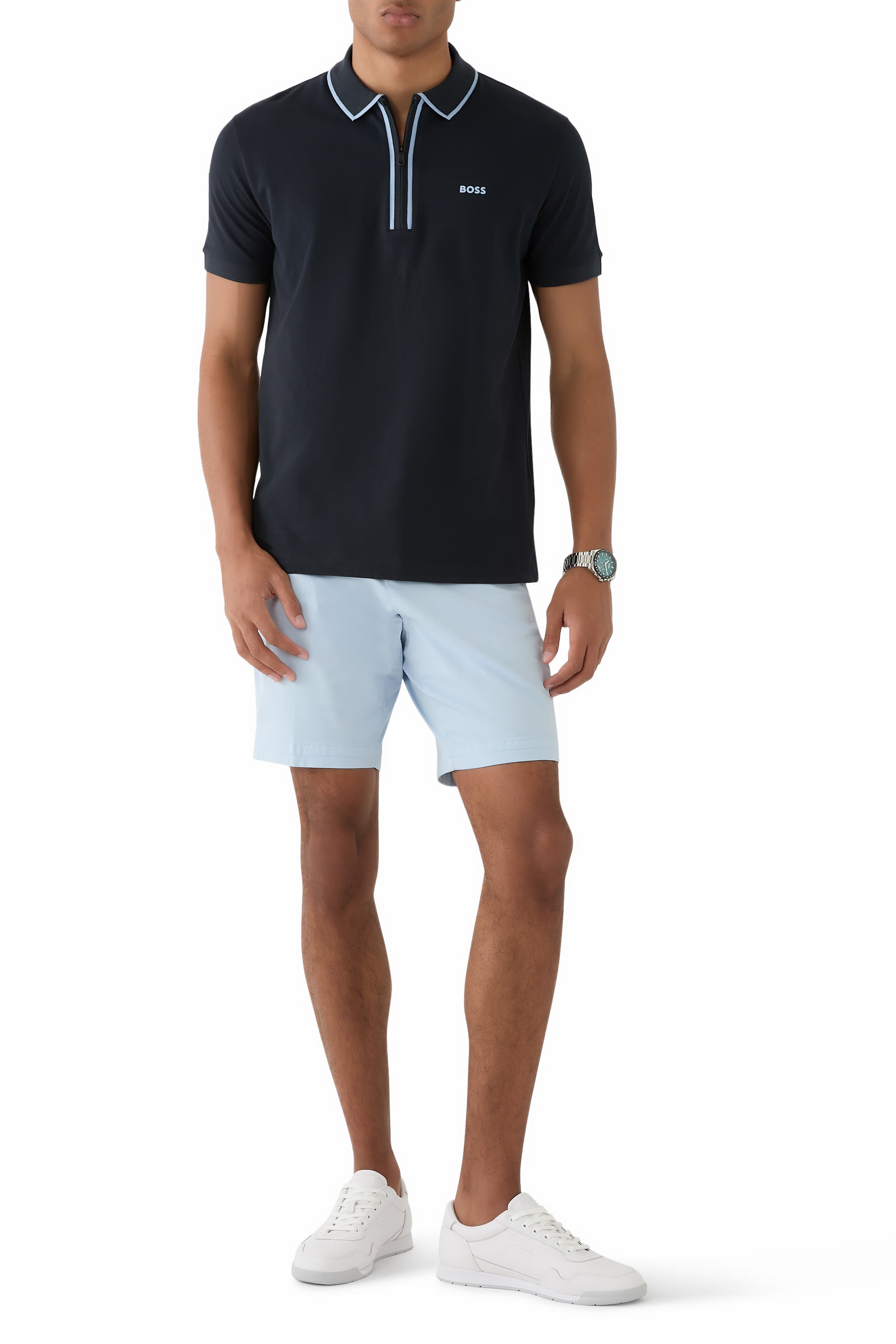 قميص بولو قطن مطاطي