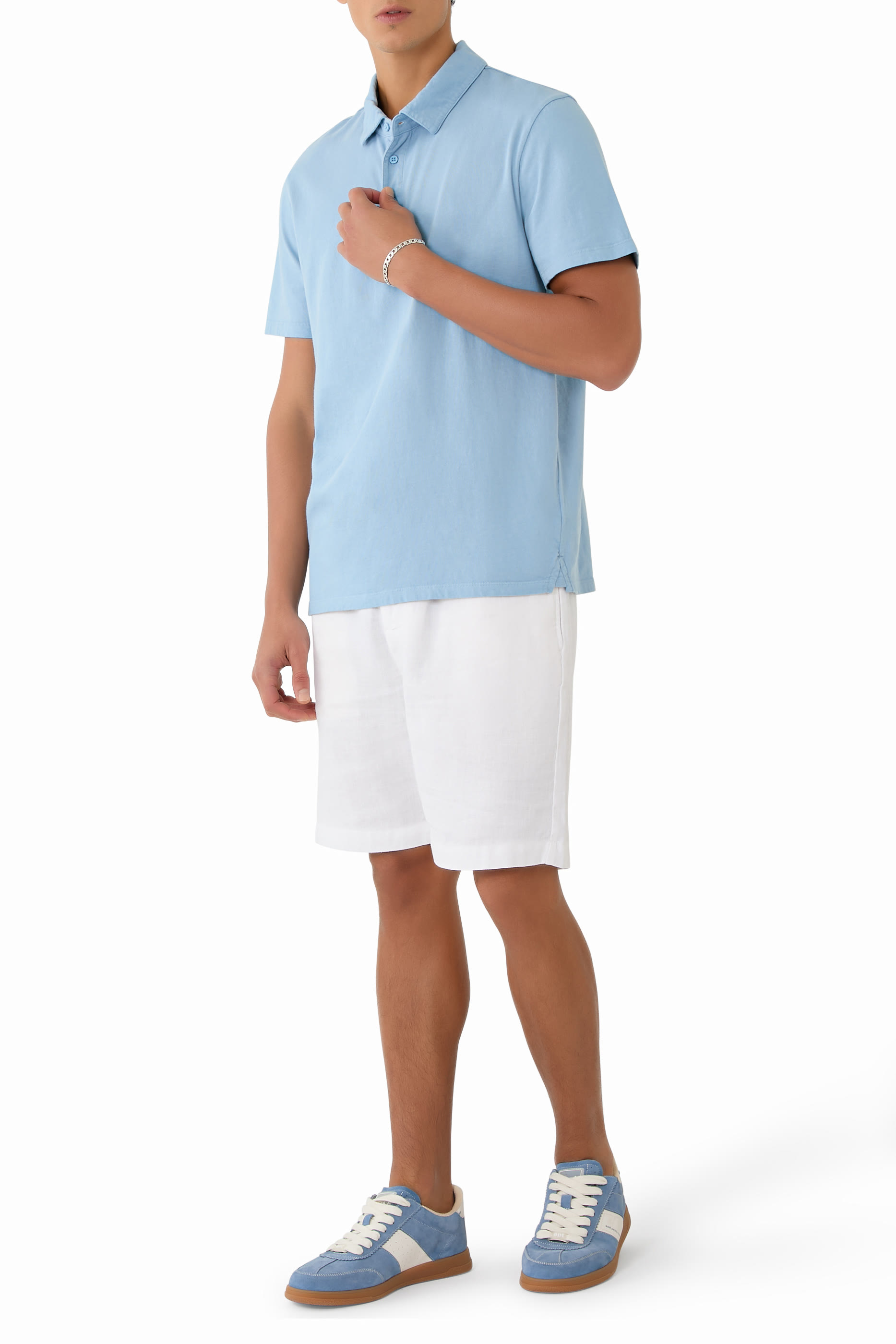 قميص بولو قطن مصبوغ