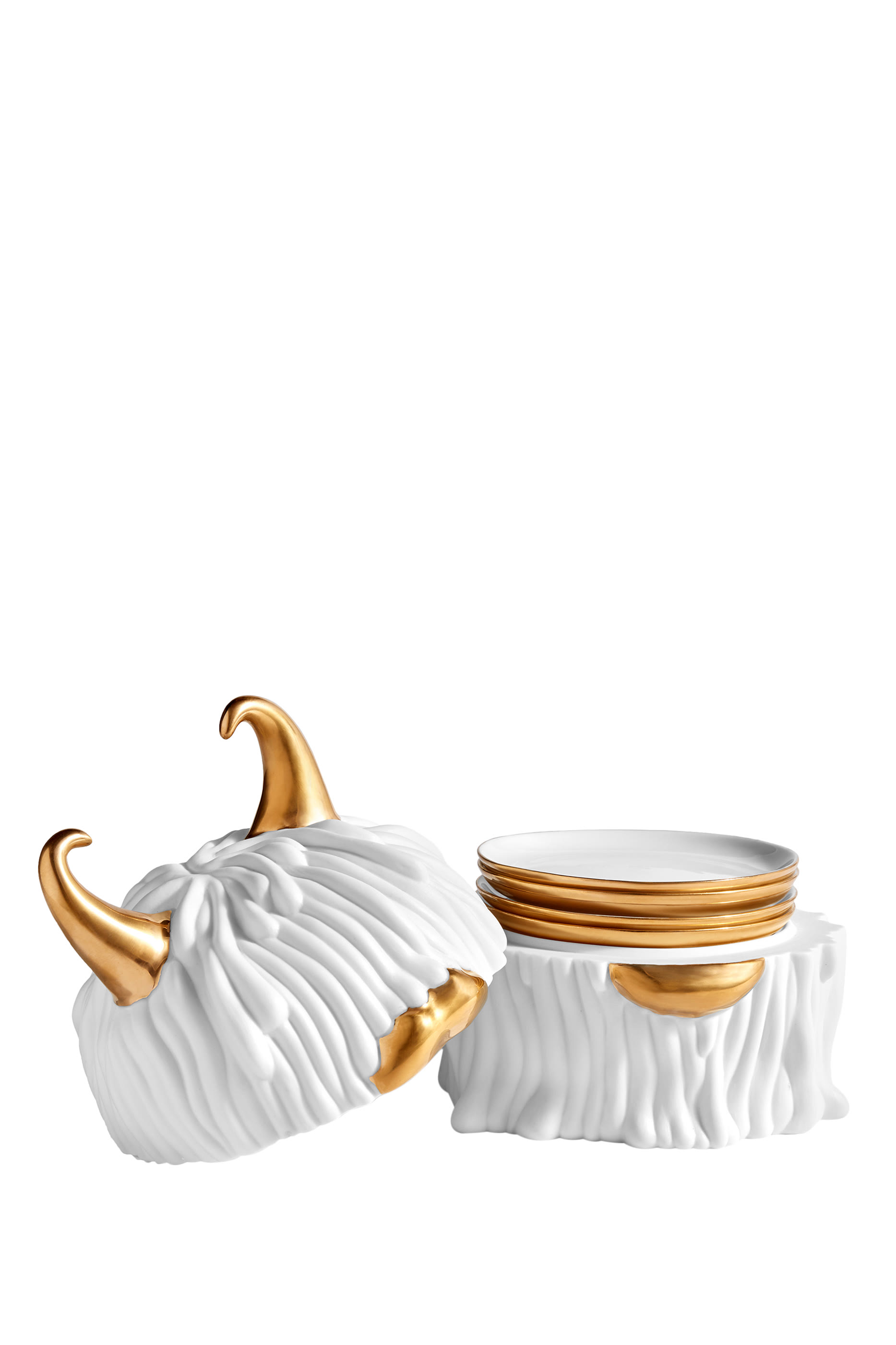 طقم أطباق وصندوق هاس ليندا، 4 قطع