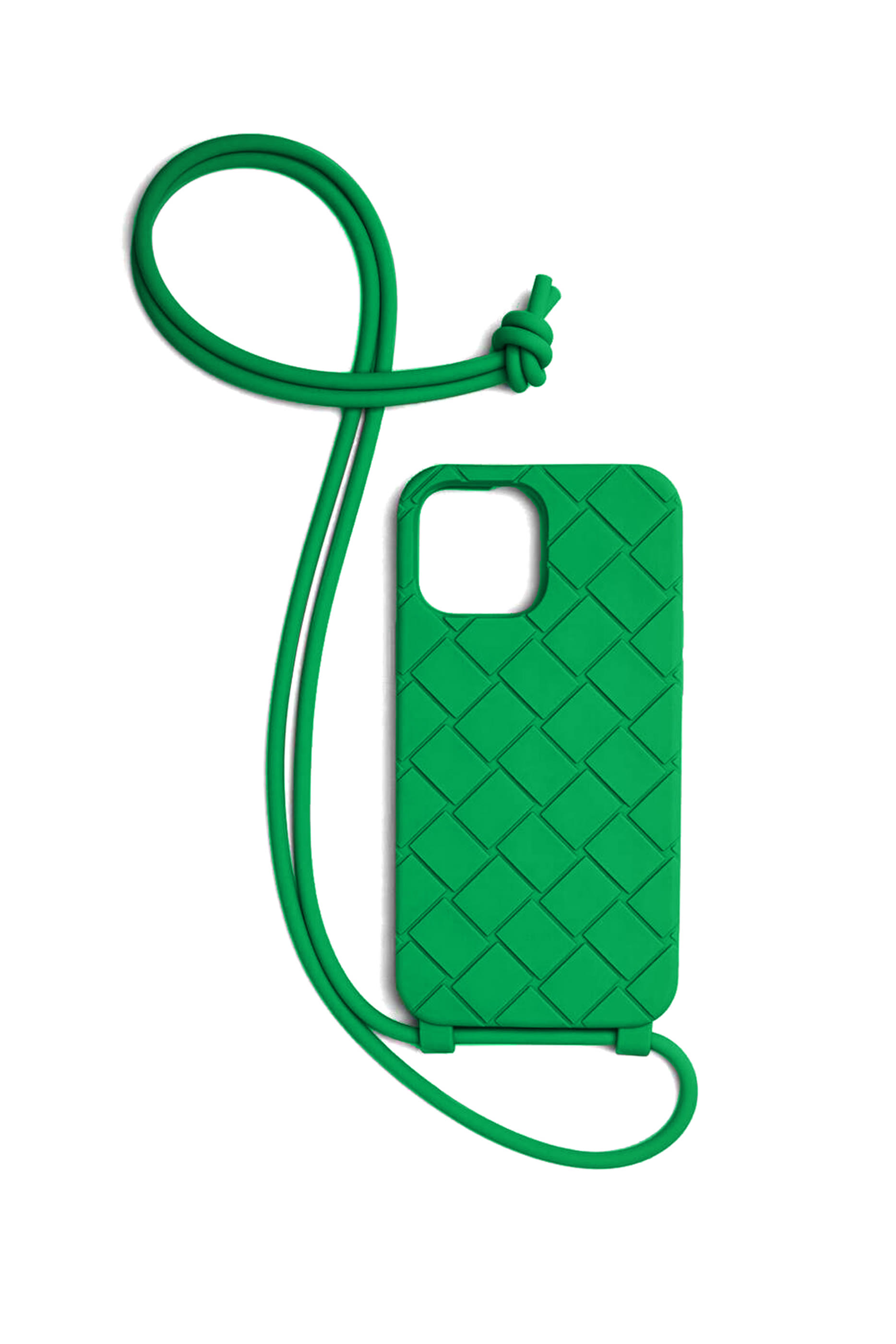 حافظة هاتف آيفون 14 برو بتصميم مجدول بحمالة