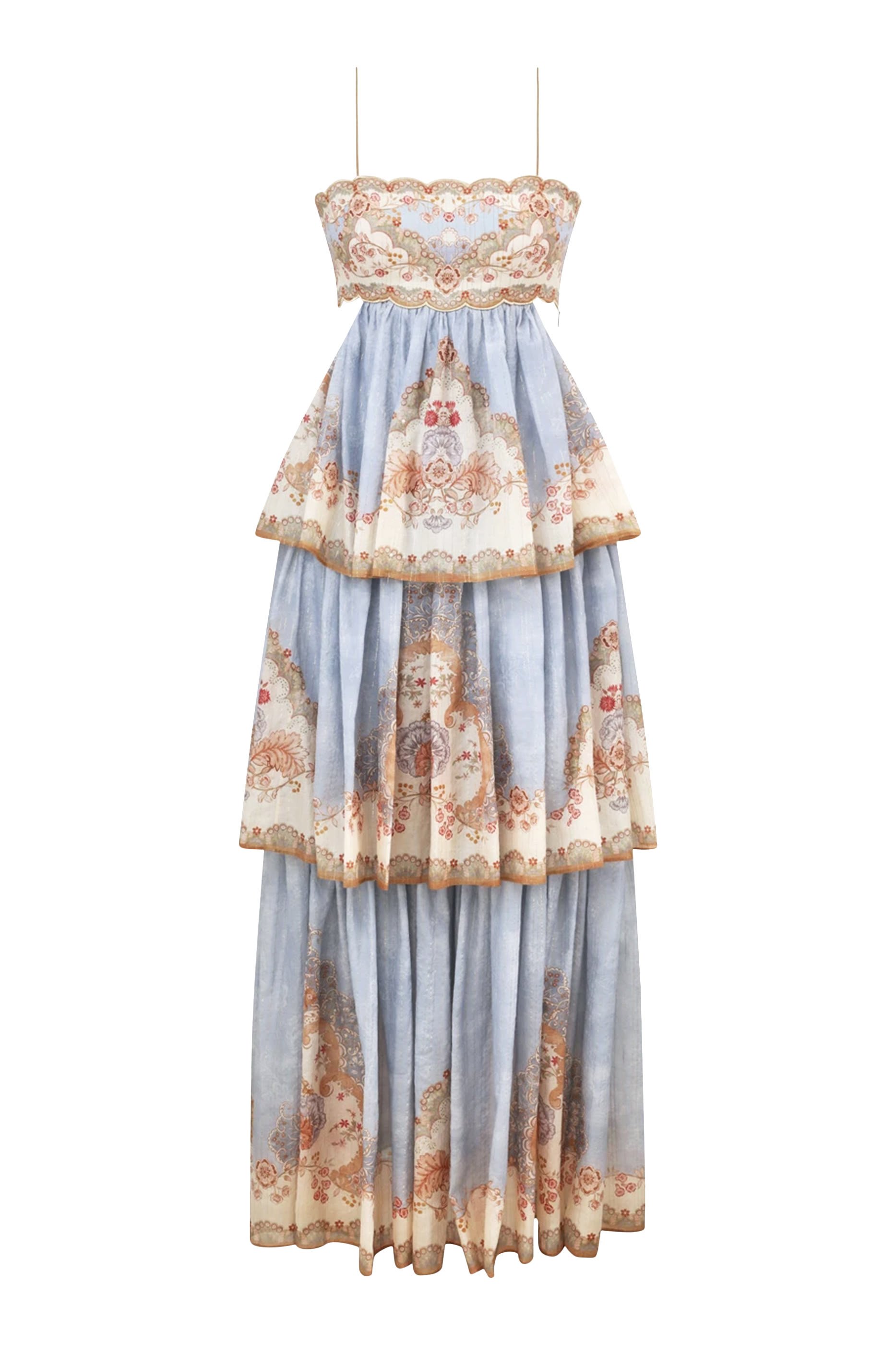 فستان داي لايت طويل بطيات