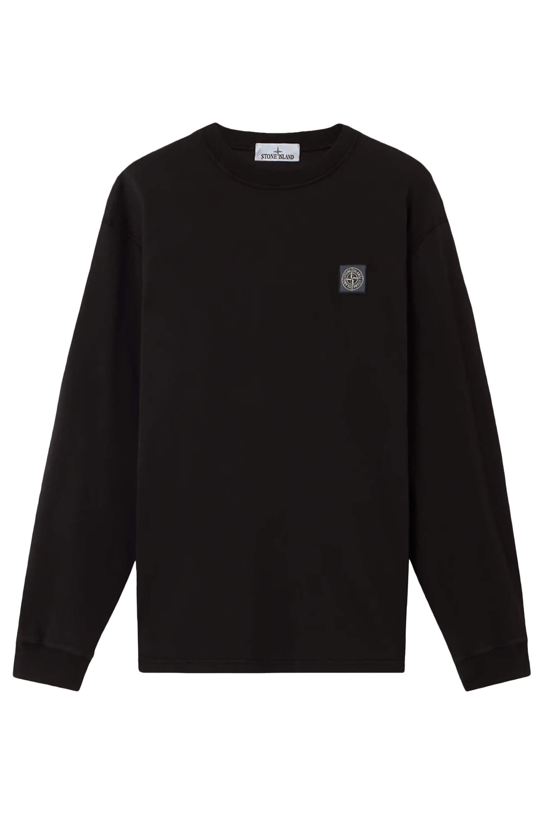 تيشيرت بأكمام طويلة قماش معالج بتقنية فيساتو