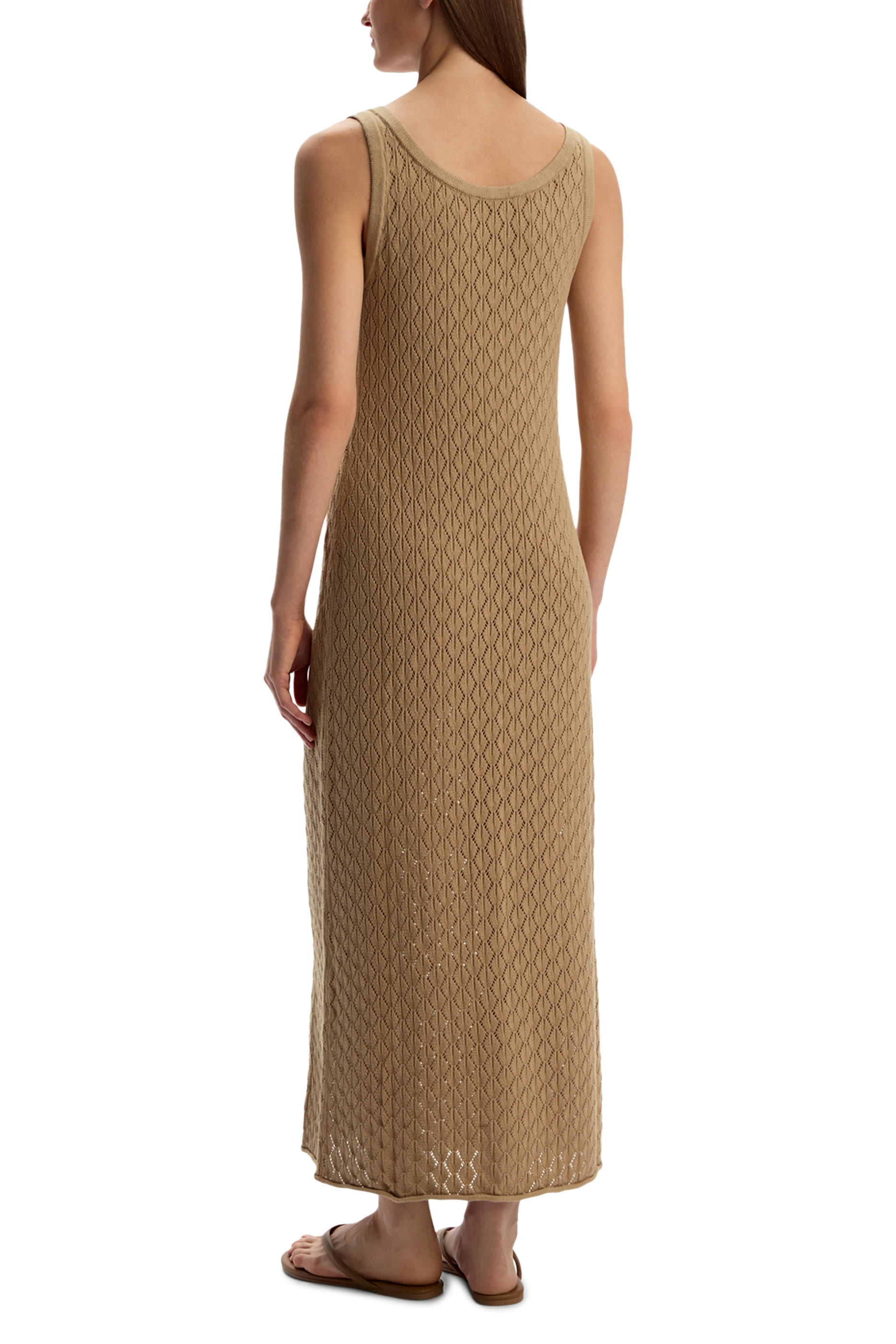 فستان طويل منسوج قطن