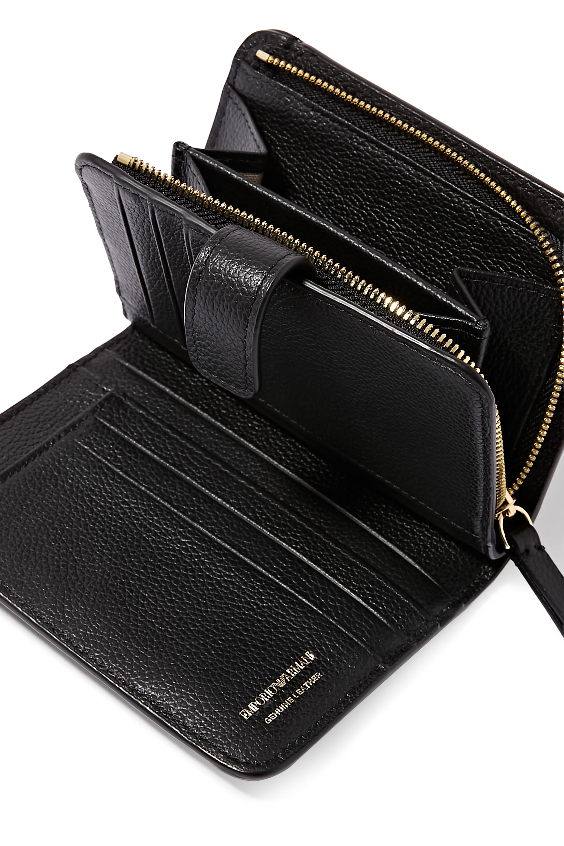 حقيبة صغيرة مزينة بشعار الماركة جلد بارز الملمس