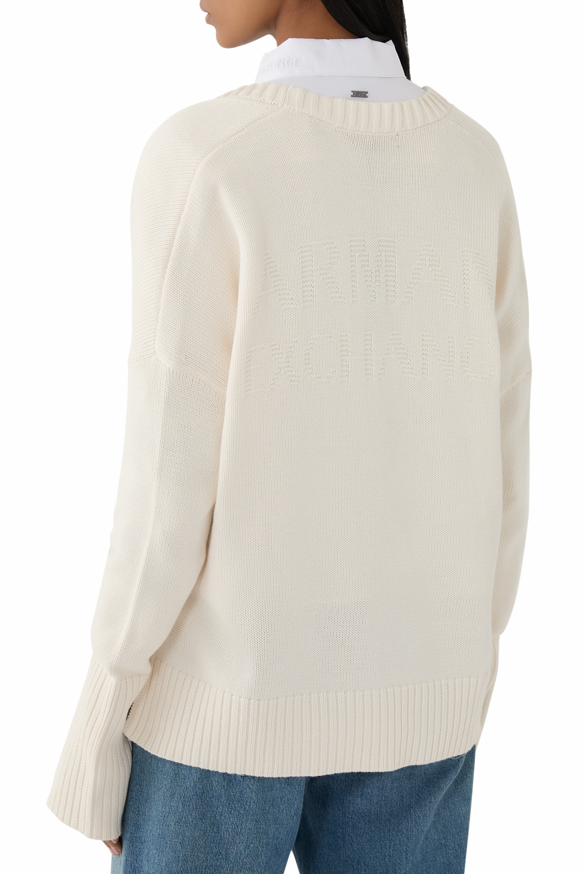 كارديغان بياقة على شكل حرف V