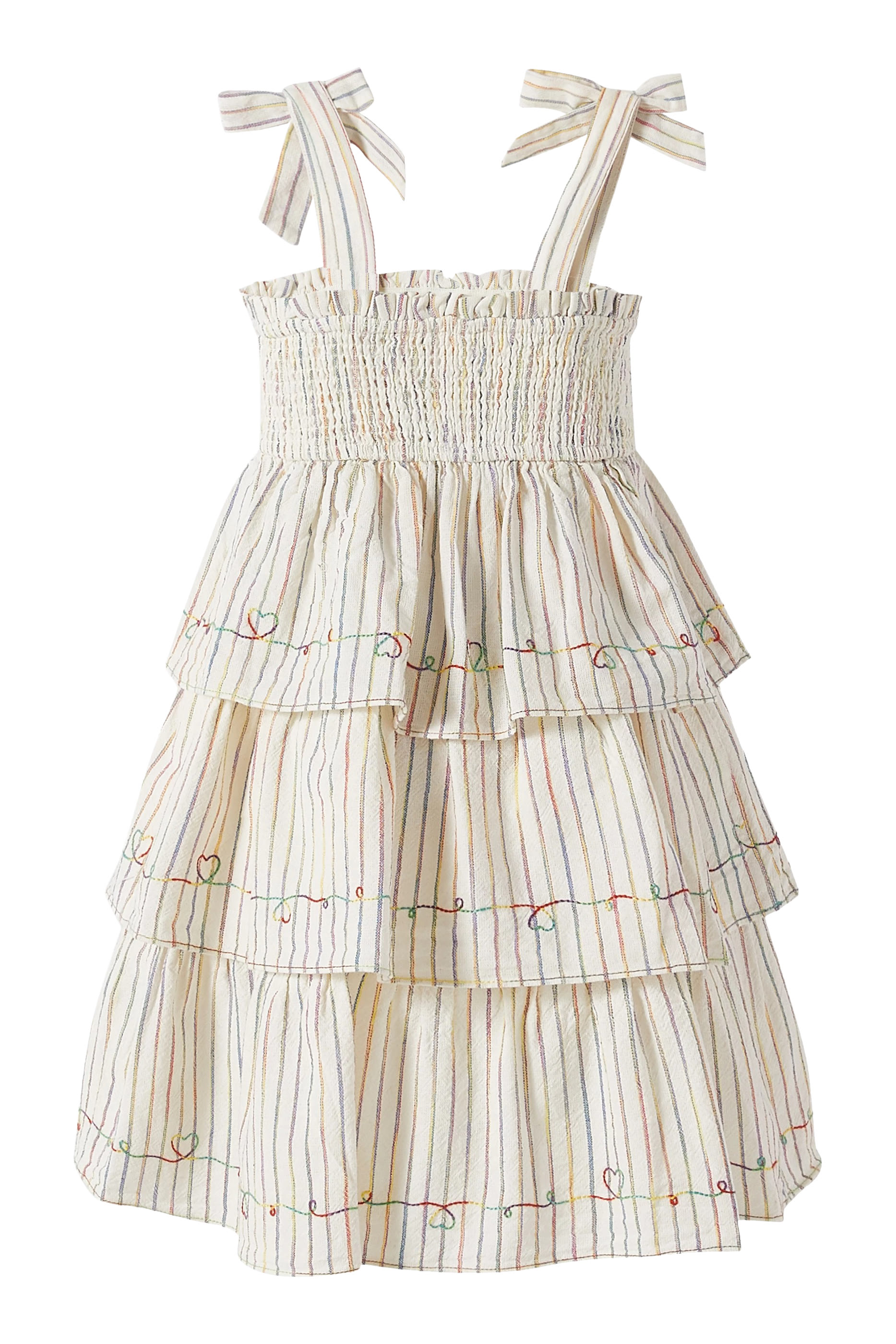 قميص ريانون مطرز قطن للأطفال