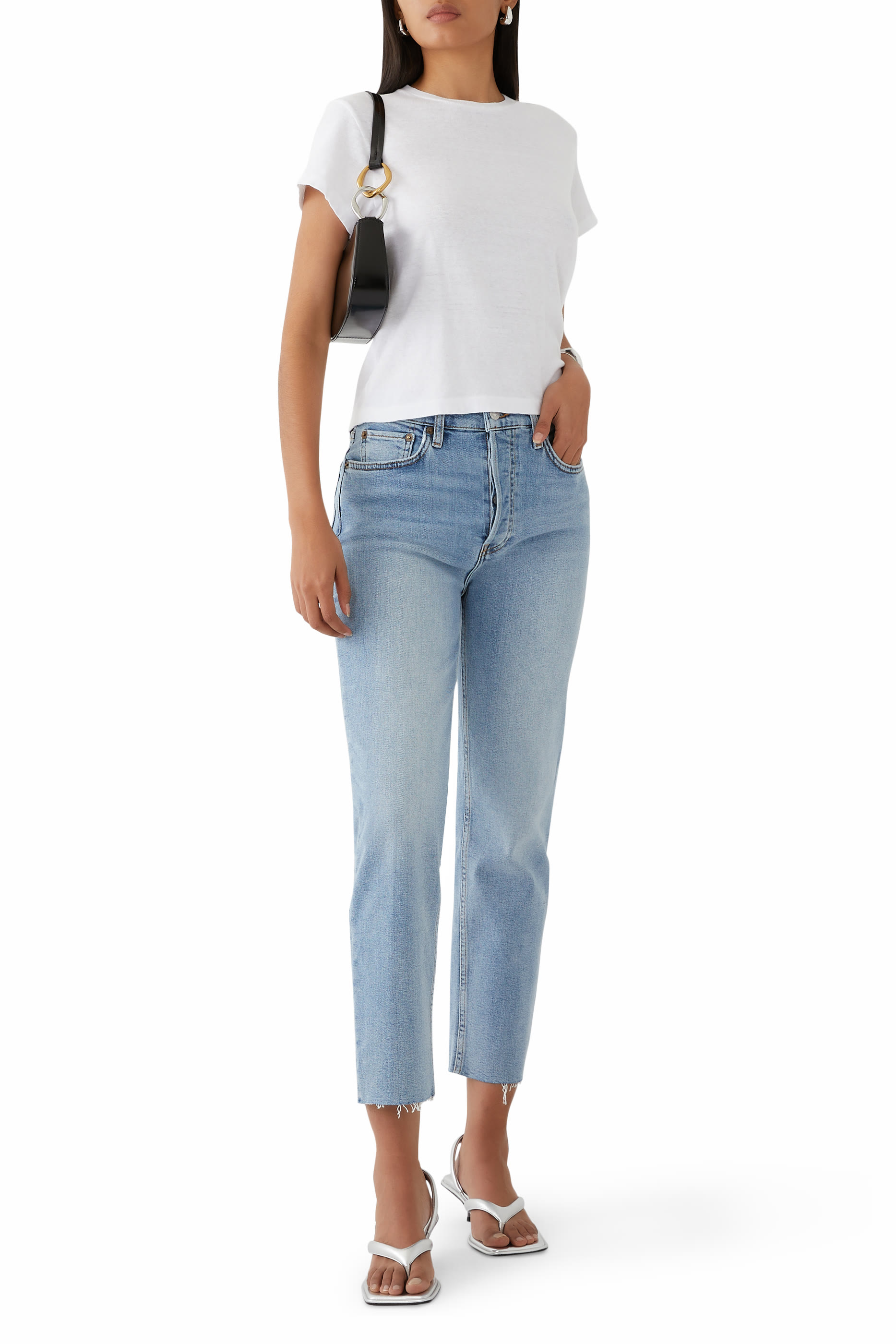 تيشيرت هانز فيفتيز بقصة مربعة