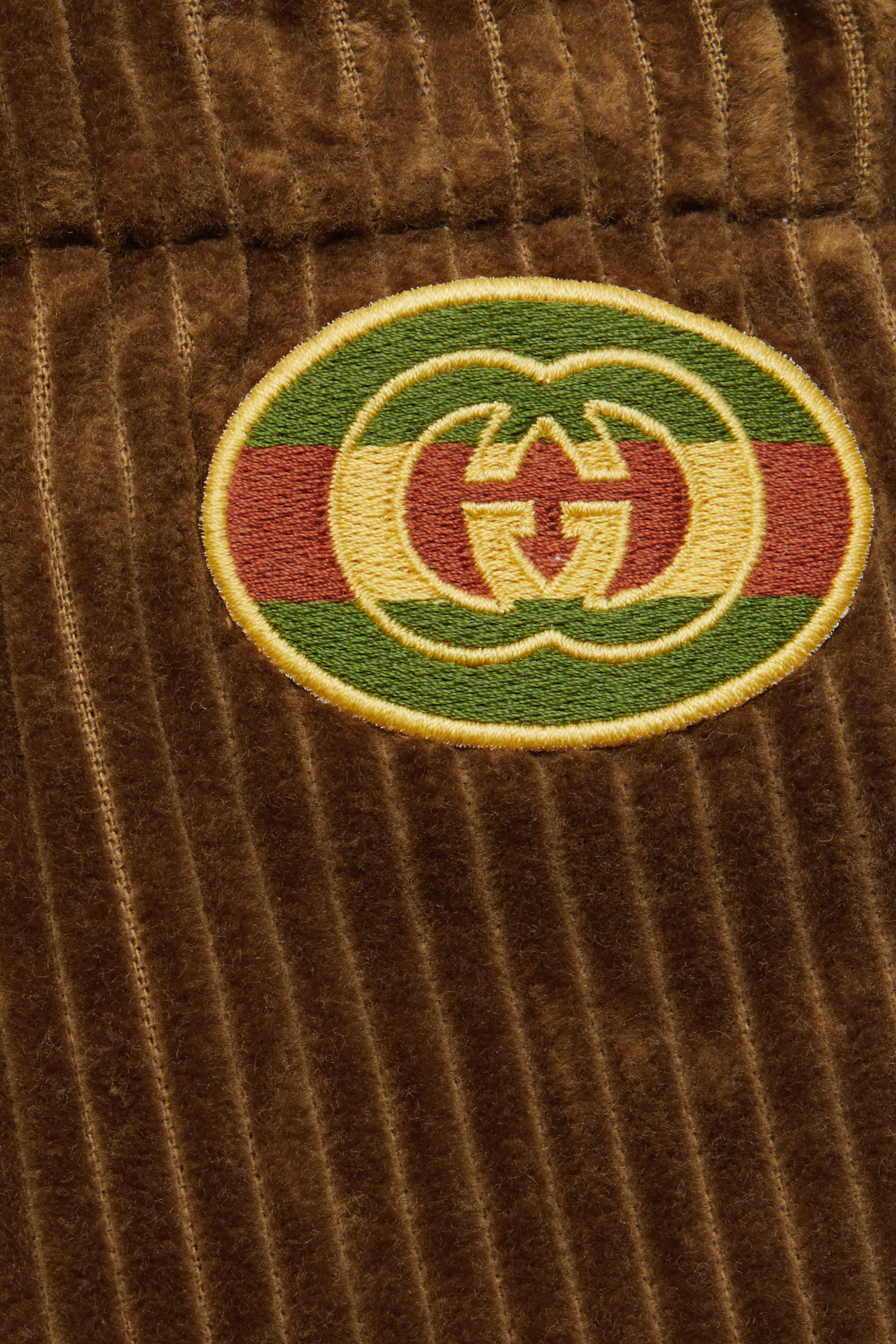 بنطال للأطفال قماش قطني مخملي مضلع