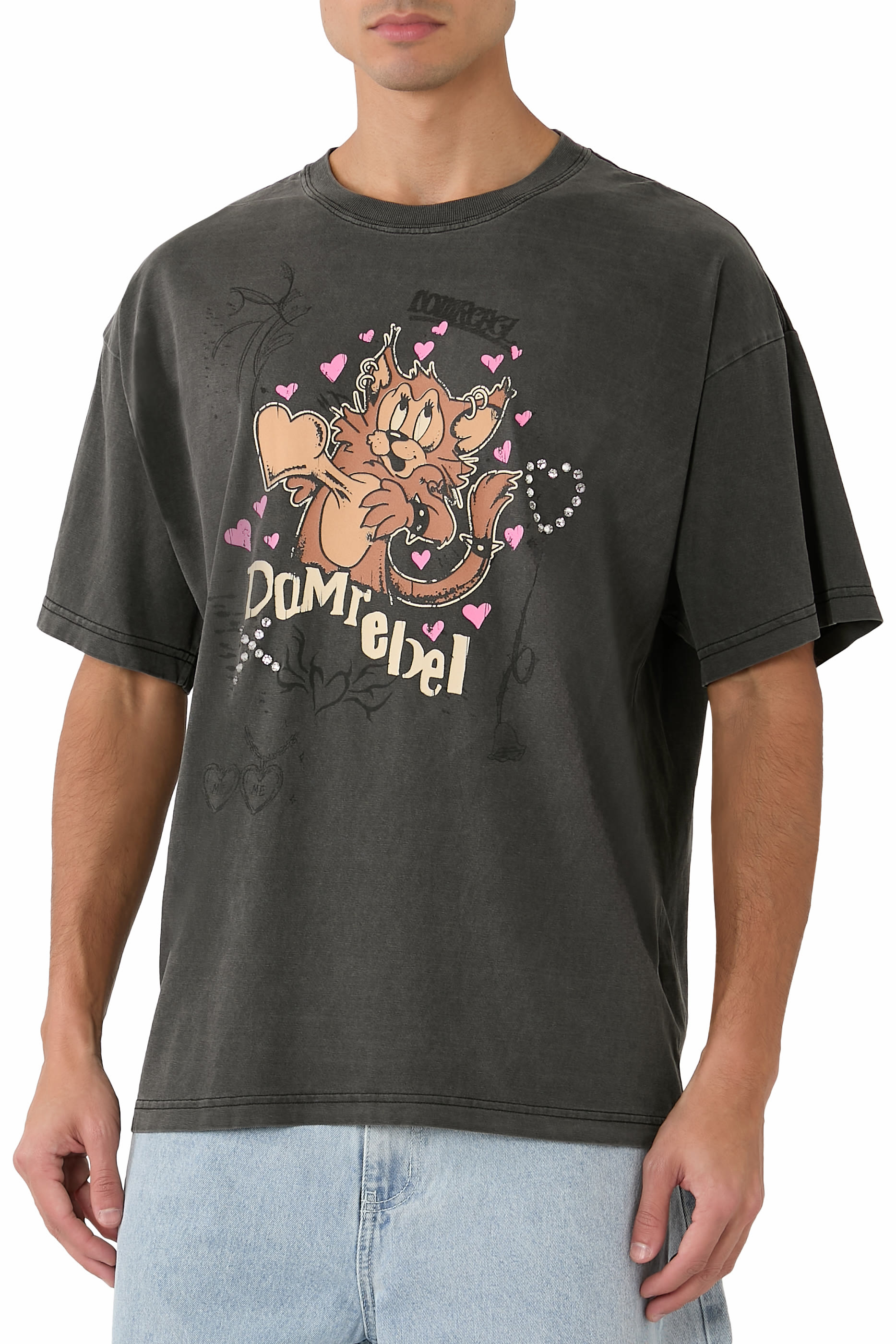 تيشيرت بوم بلون باهت