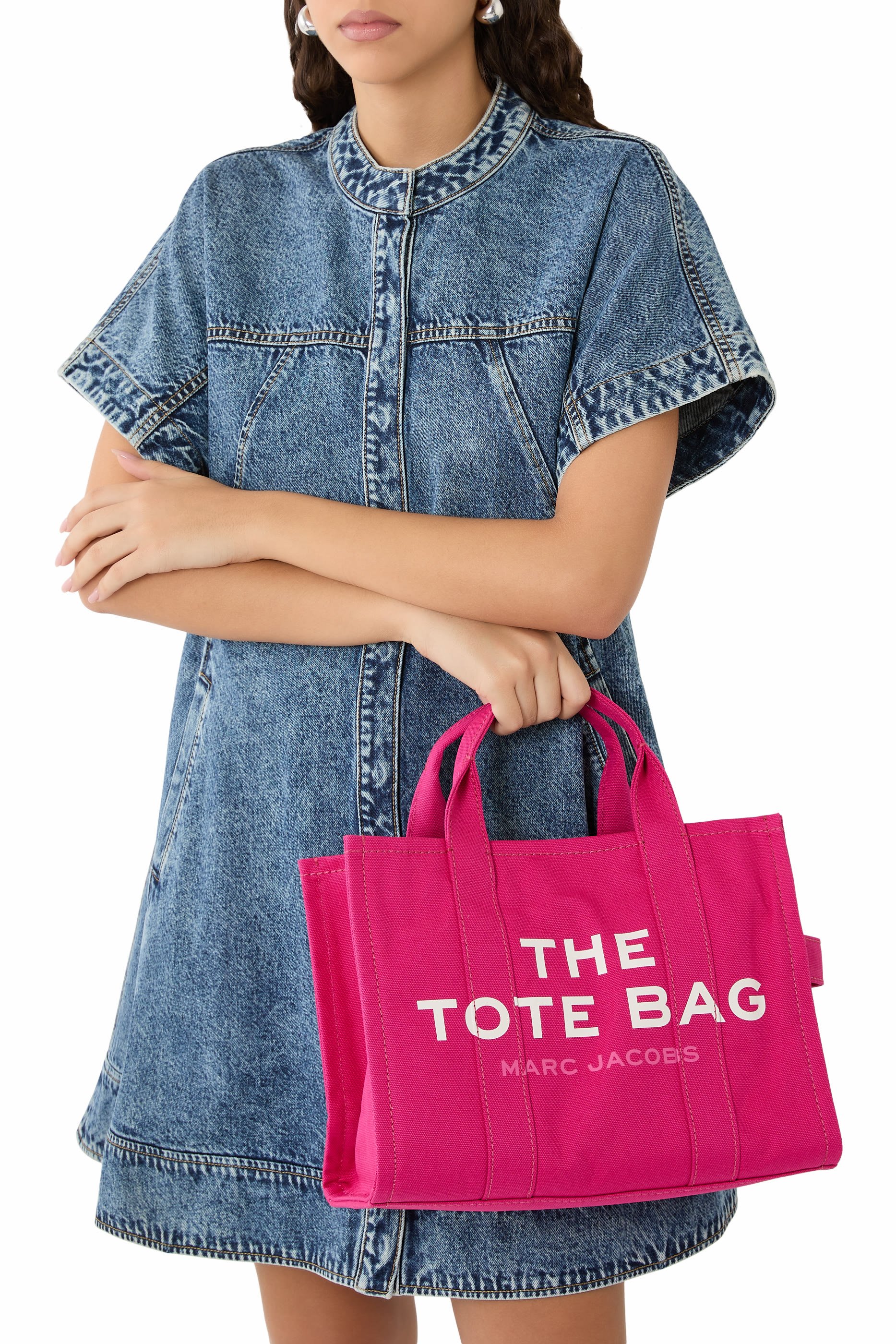 حقيبة يد متوسطة قماش قنب