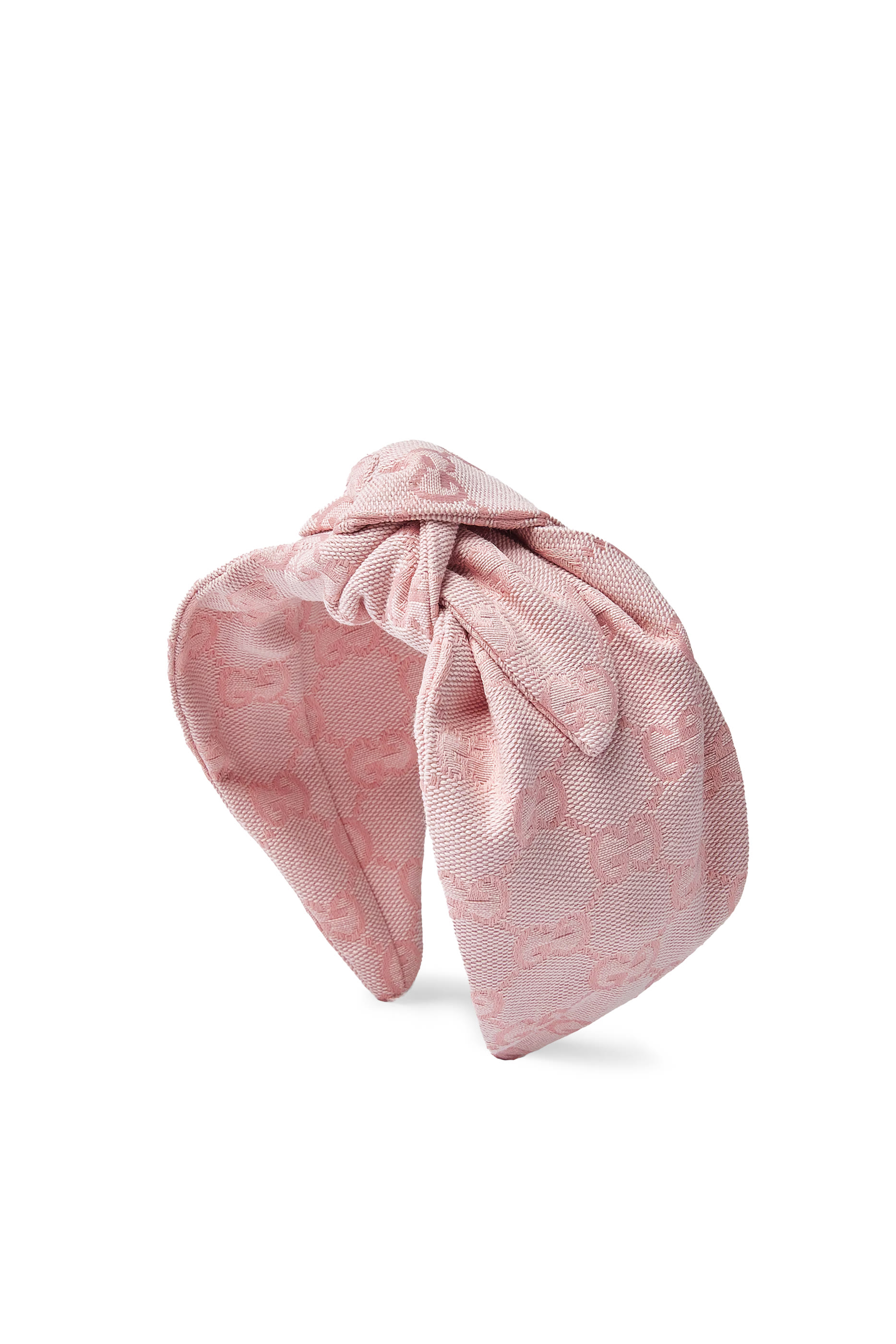 طوق رأس بنقشة حرفي شعار الماركة قماش قنب للأطفال