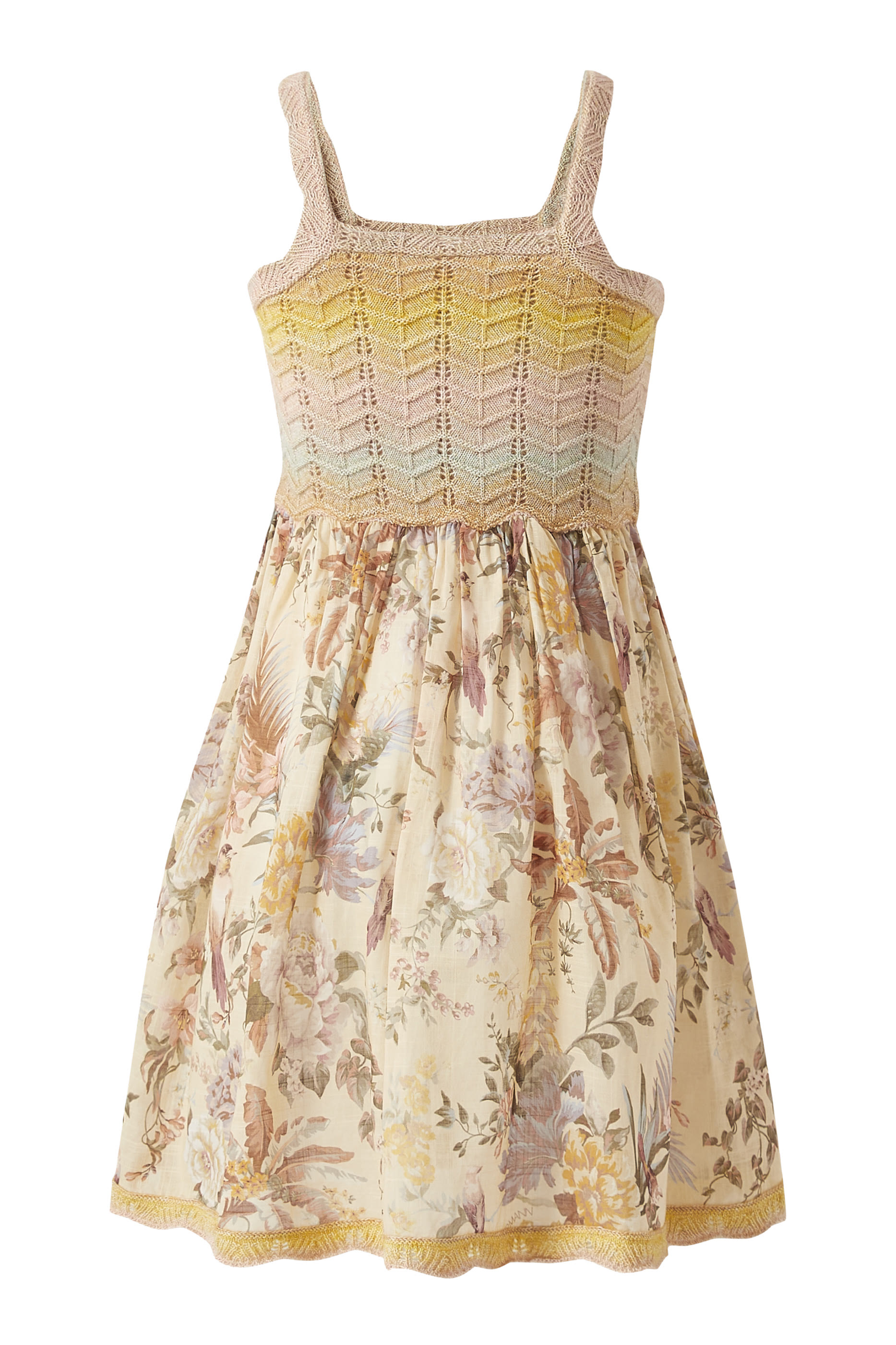 فستان تالو منسوج بطبعات للأطفال