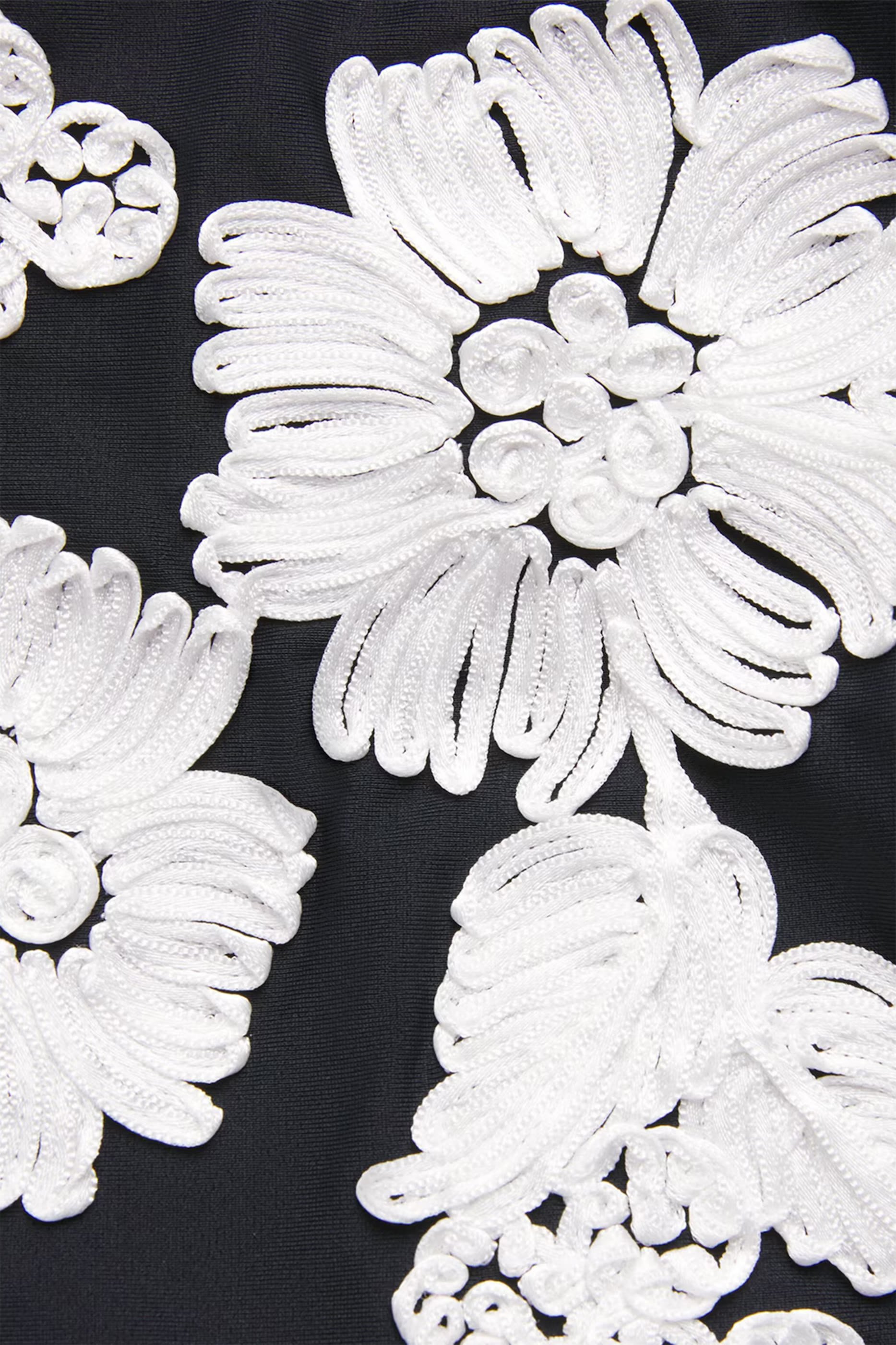 قطعة بيكيني سفلية فرانكي بخصر مرتفع وتطريزات