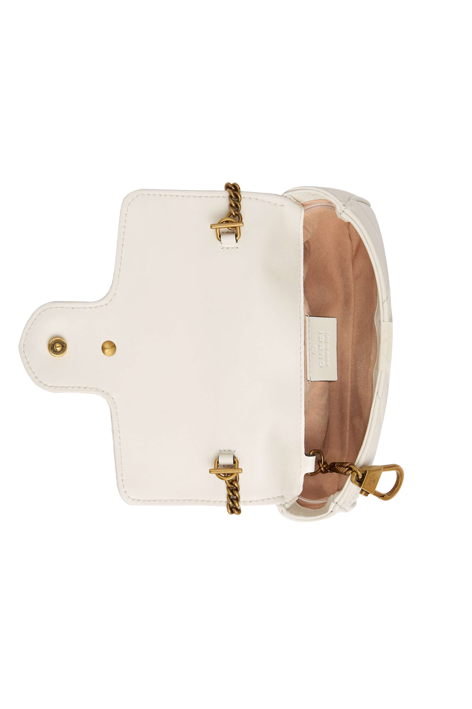 حقيبة مارمونت سوبر ميني جلد بتصميم مبطن وشعار GG