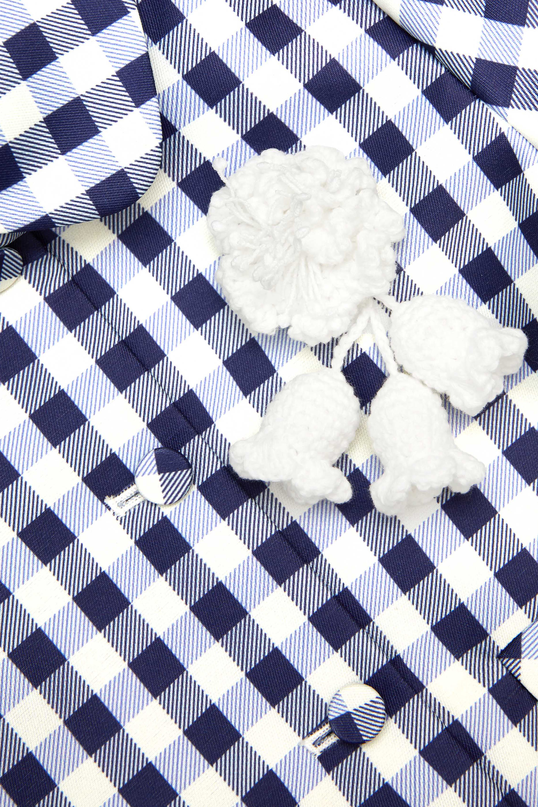 جاكيت بنقشة مربعات تافيتا للأطفال