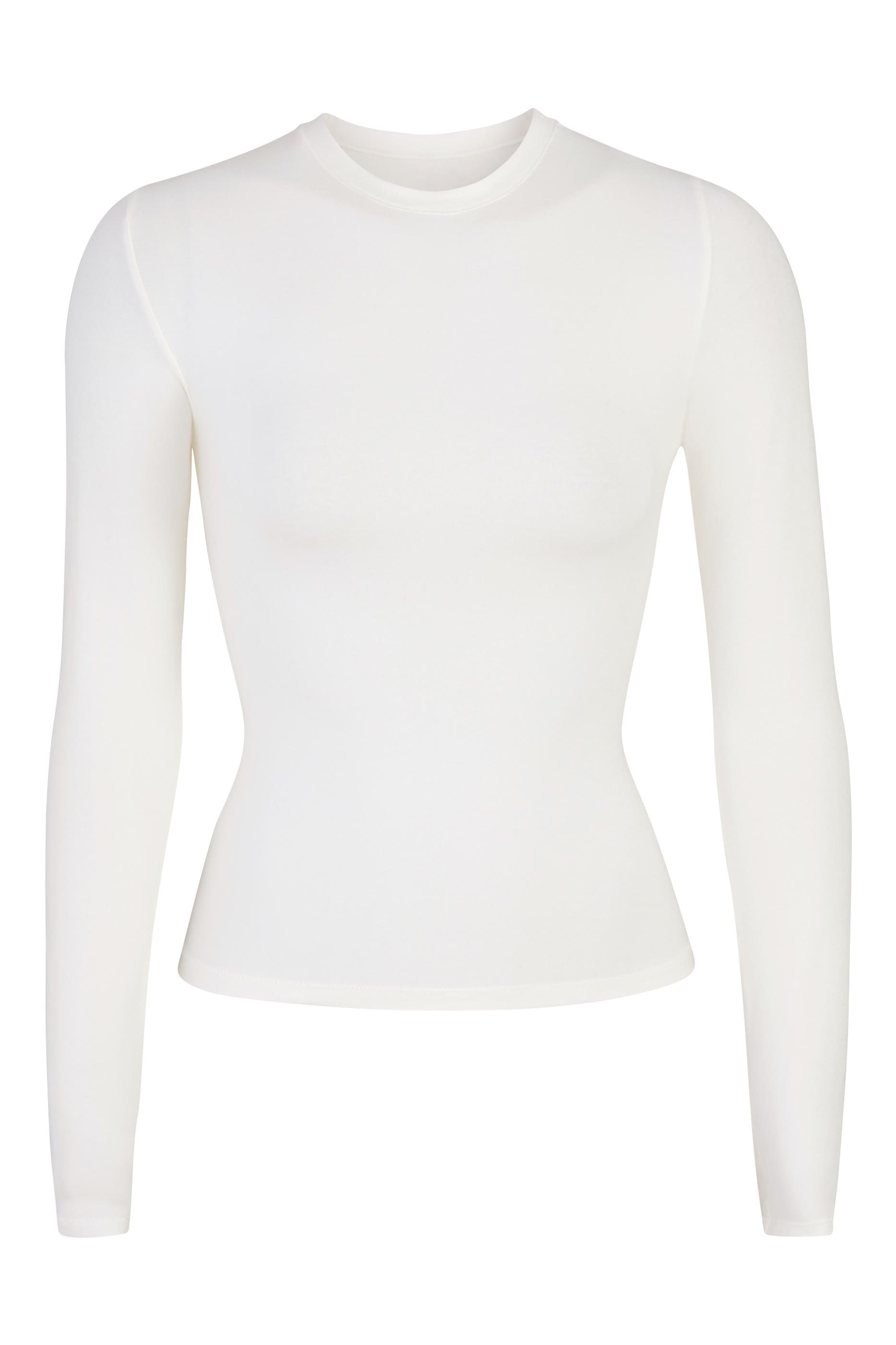 تيشيرت بأكمام طويلة جيرسيه قطن 