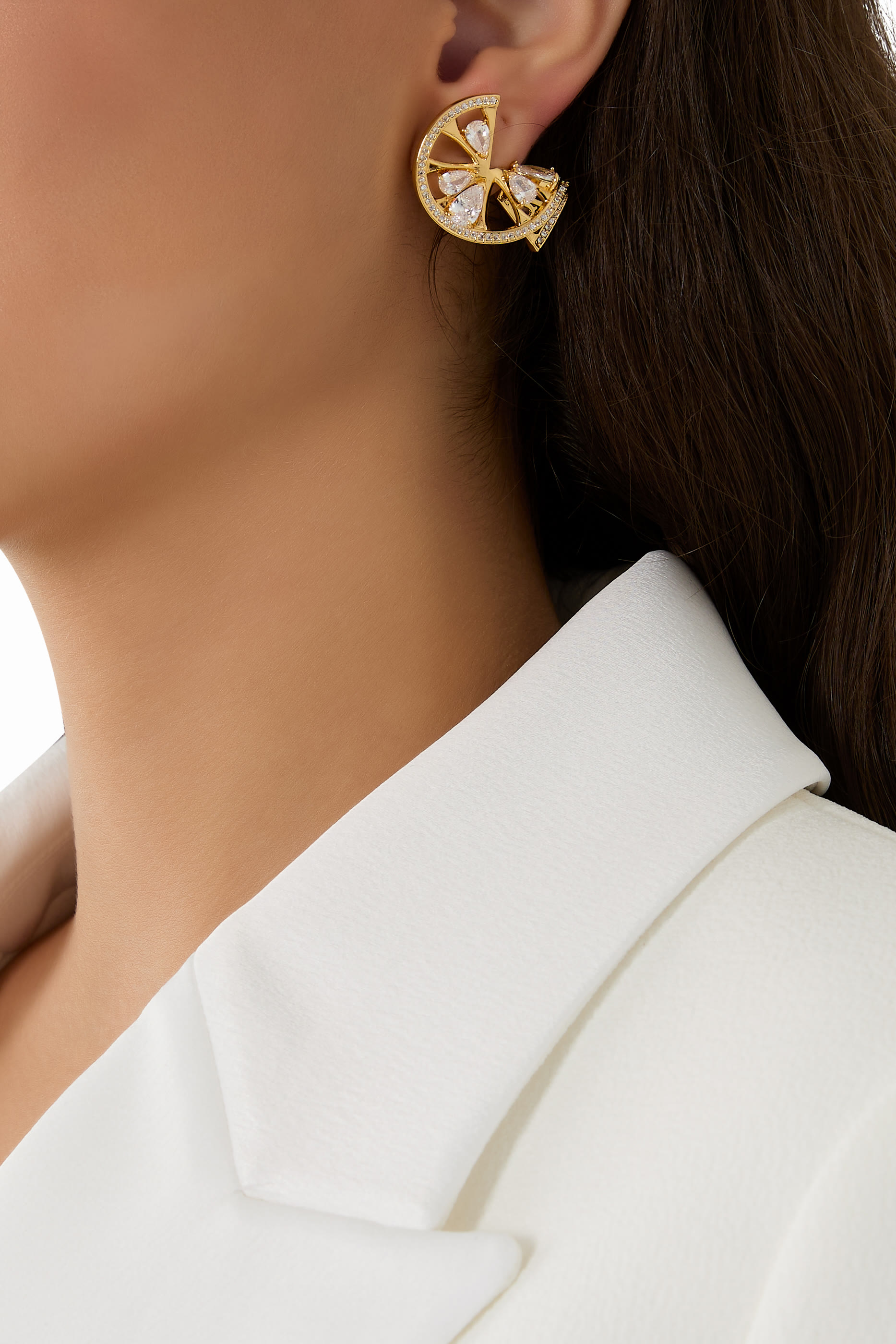 أقراط ستيتمنت بتصميم ملفوف