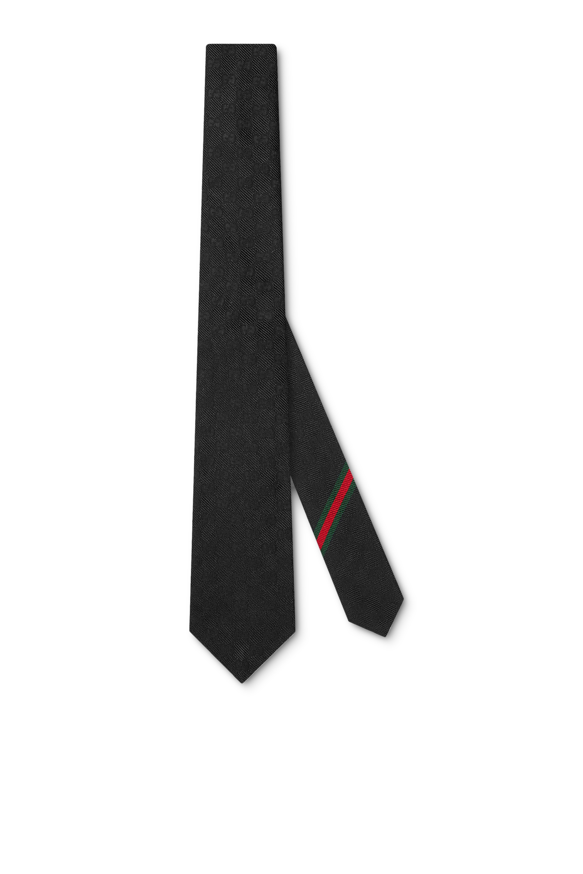 ربطة عنق بشريط ويب ونقشة حرفي شعار الماركة حريرجاكار