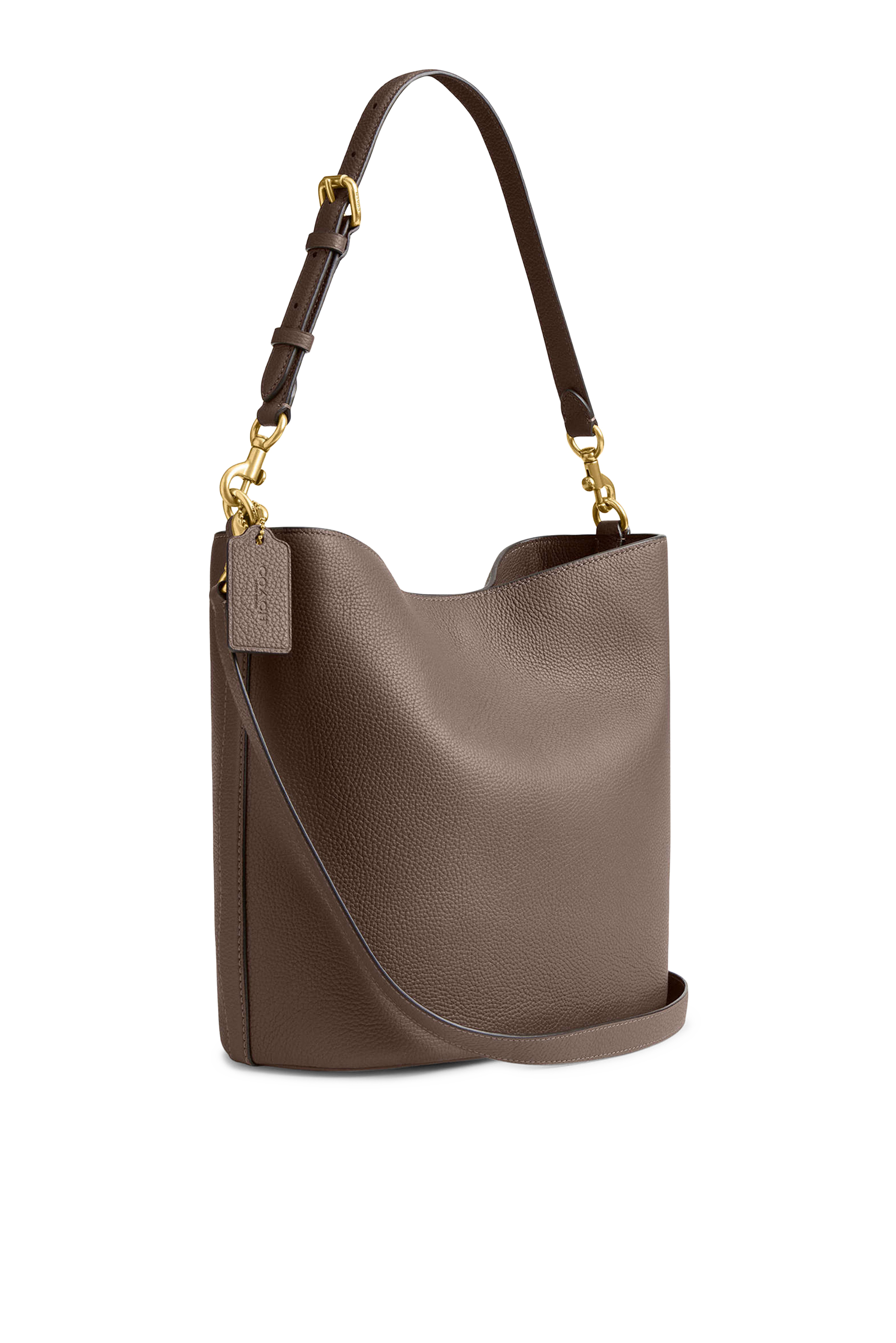 حقيبة باكيت ويلو جلد لامع