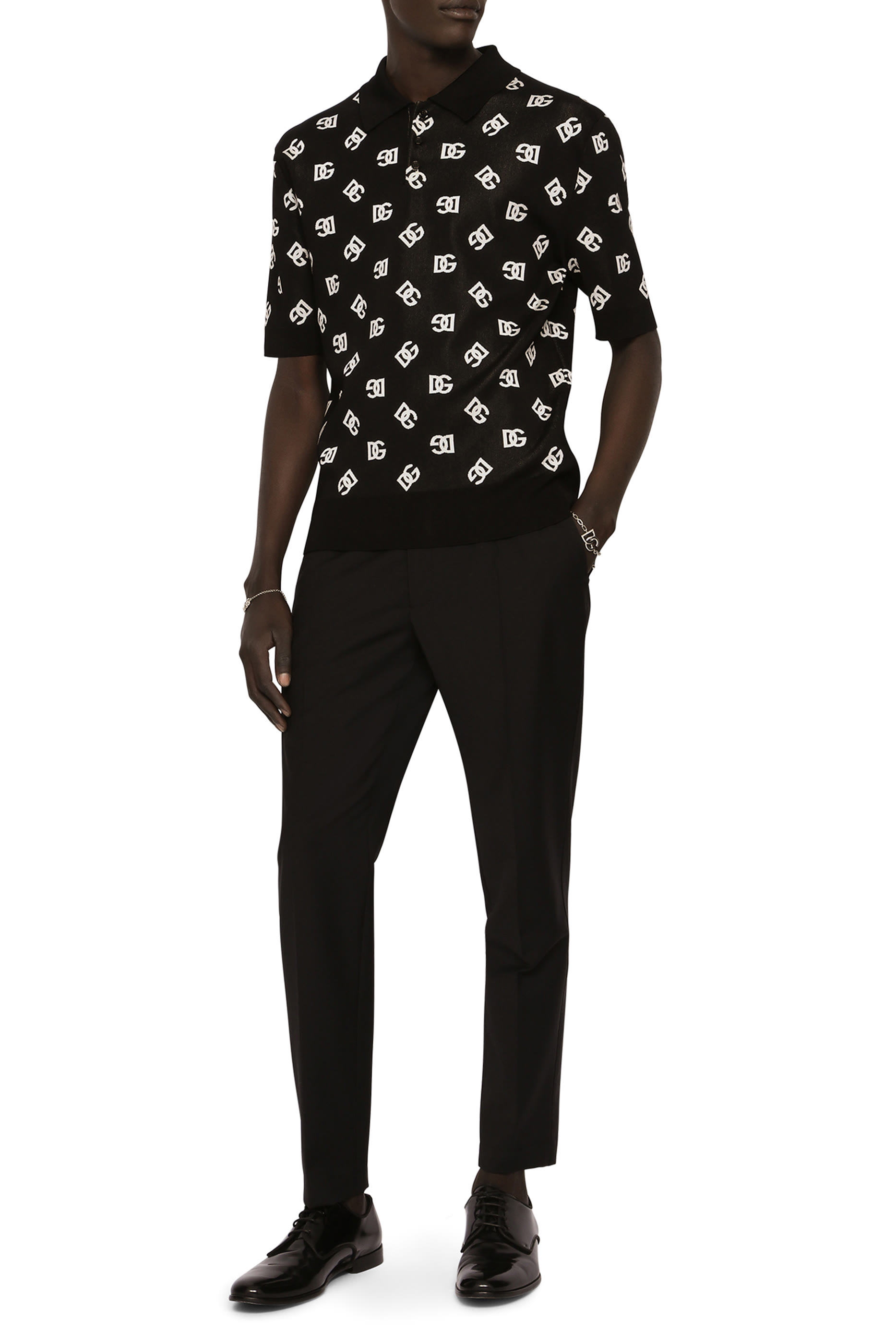 بنطال مطرز بحرفي الماركة قطن مطاطي