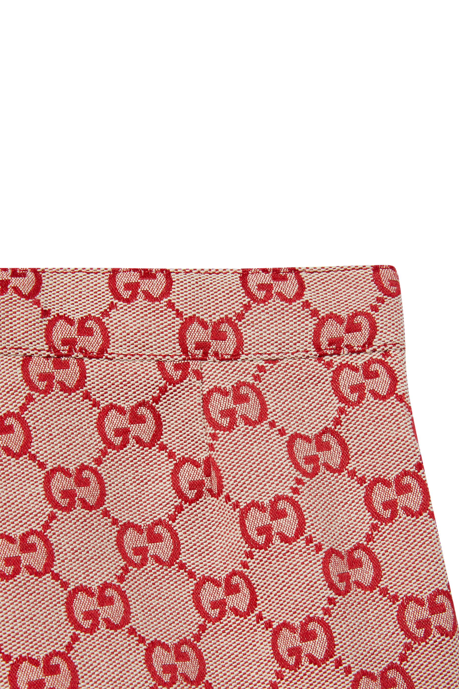 شورت قماش قنب محفور بحرفي شعار الماركة للأطفال