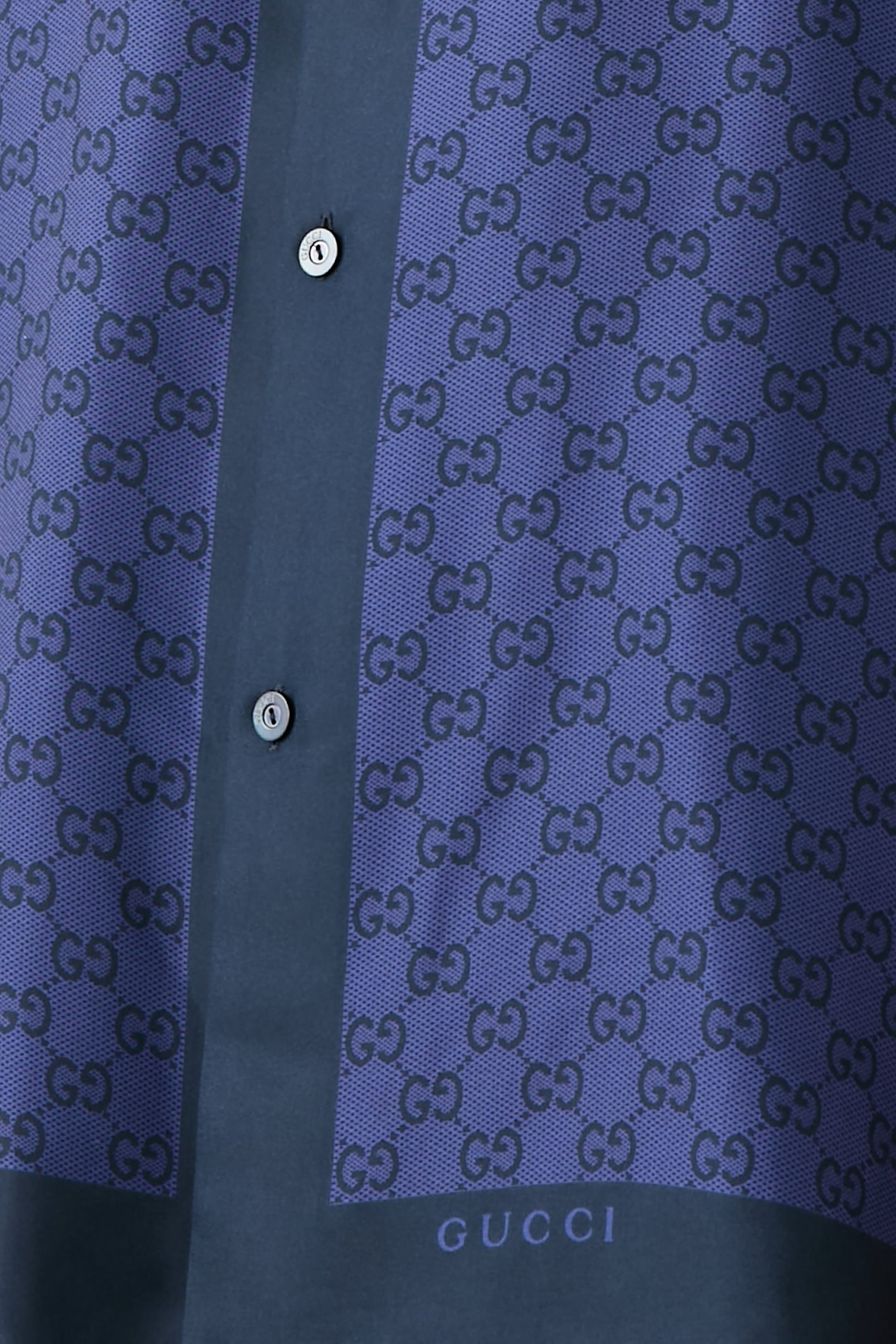 قميص بولينغ بطبعات حرير تويل