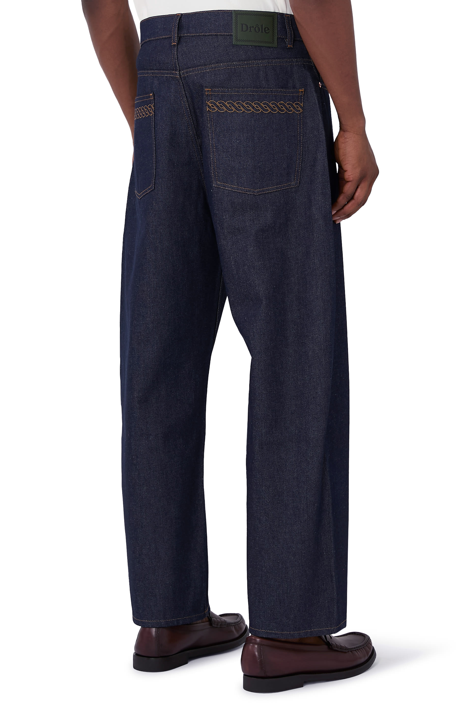 بنطال جينز برات فضفاض