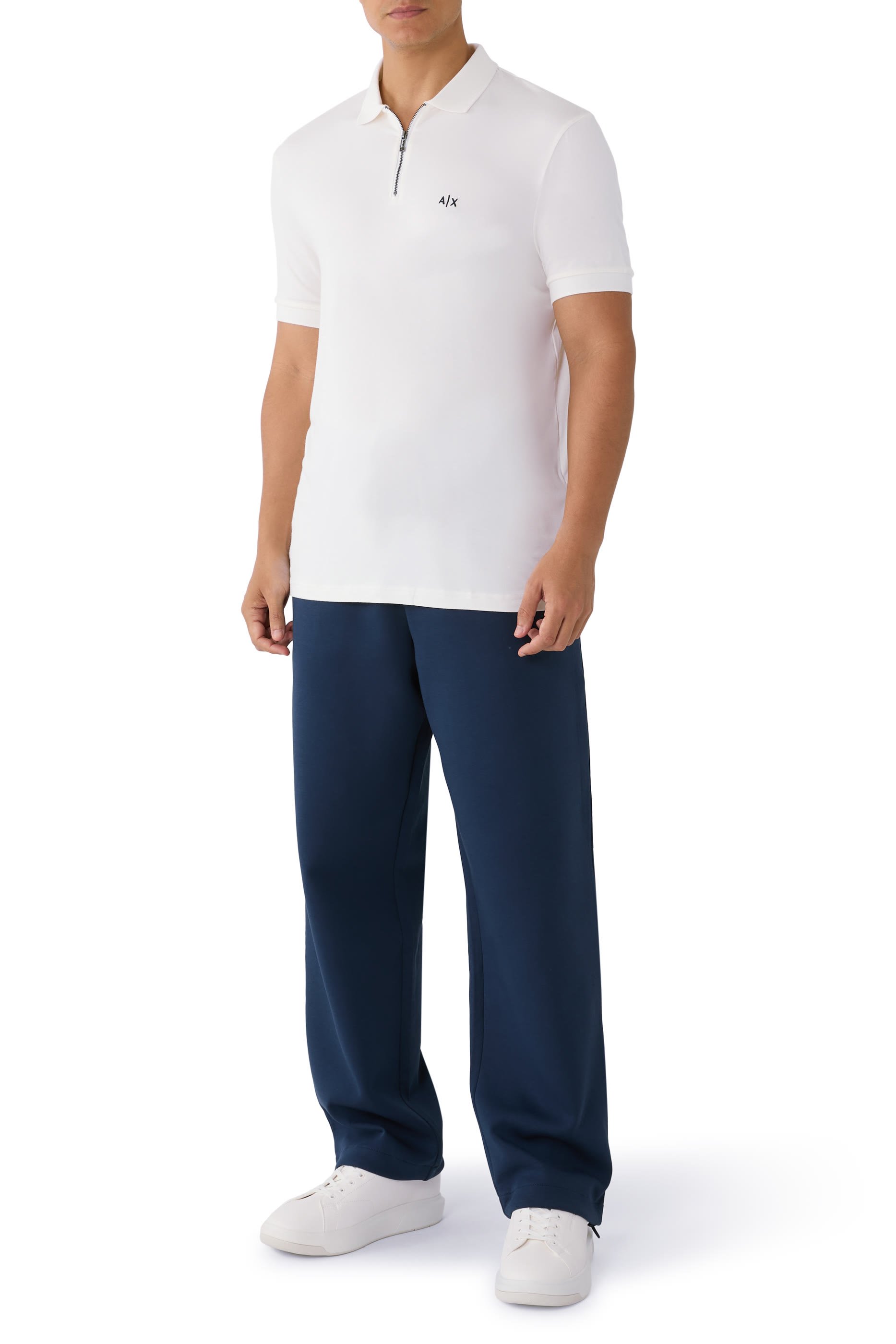 قميص بولو بنصف سحاب