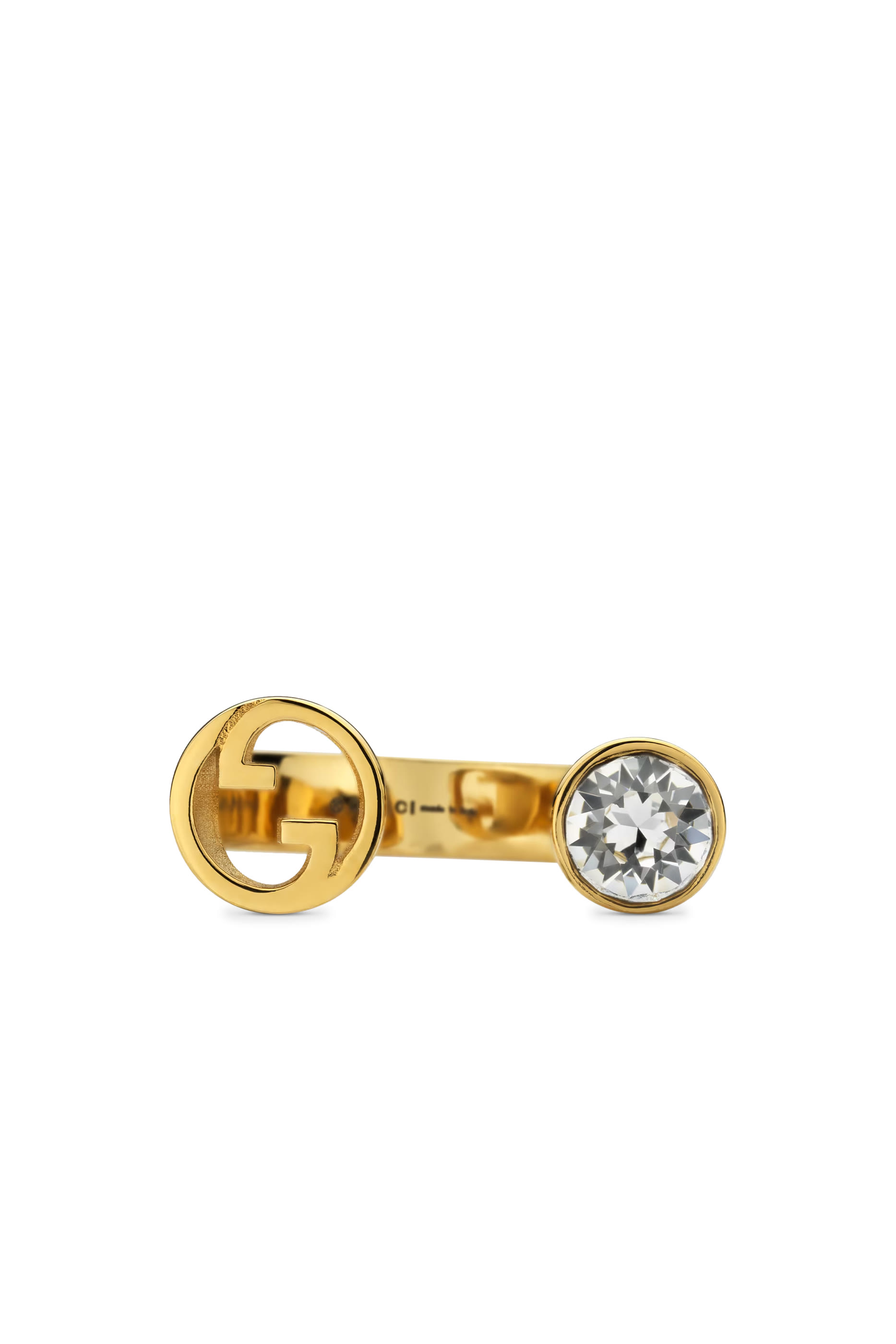 خاتم بلوندي مرصع بكريستال