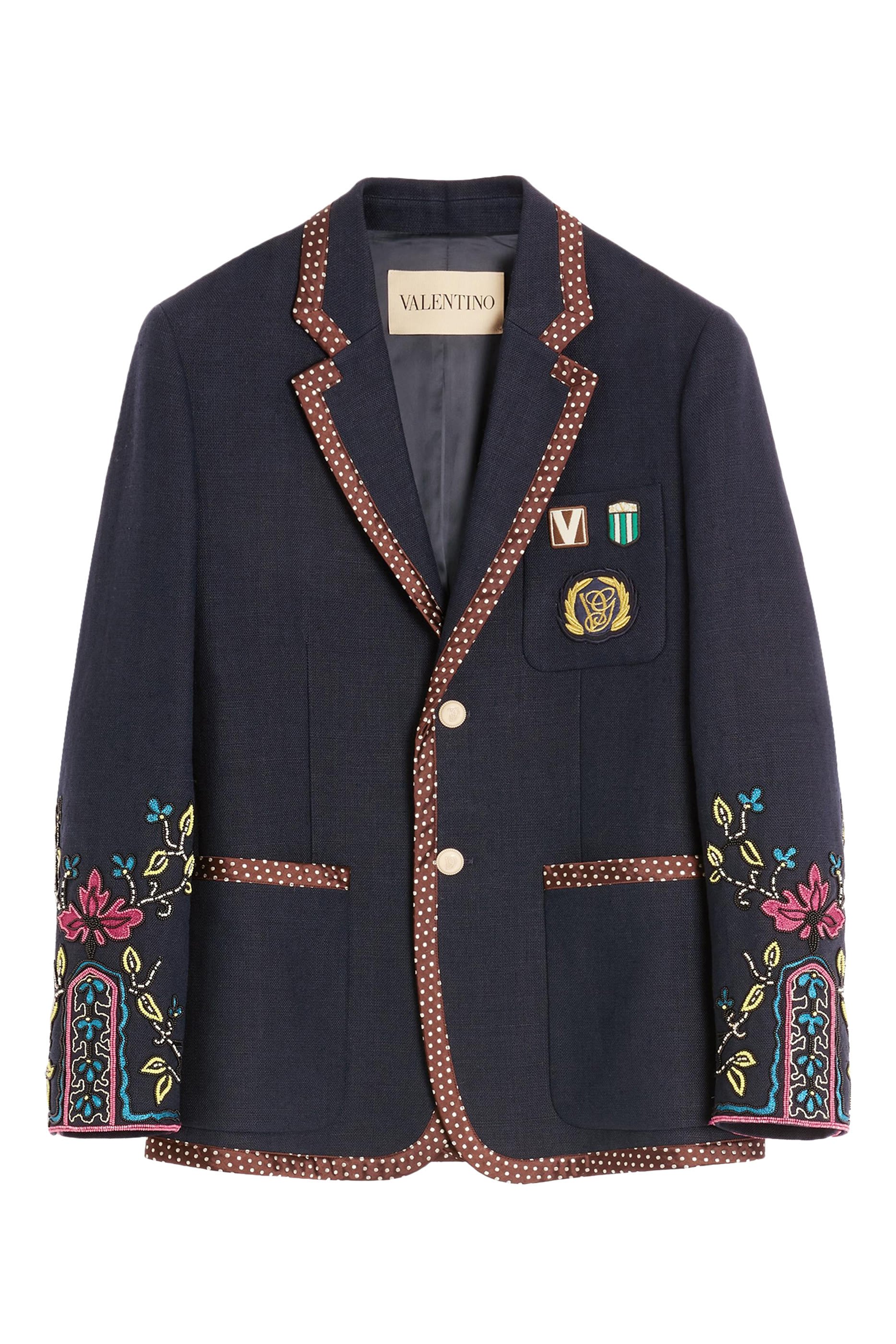 Single-Breasted Linen Jacket