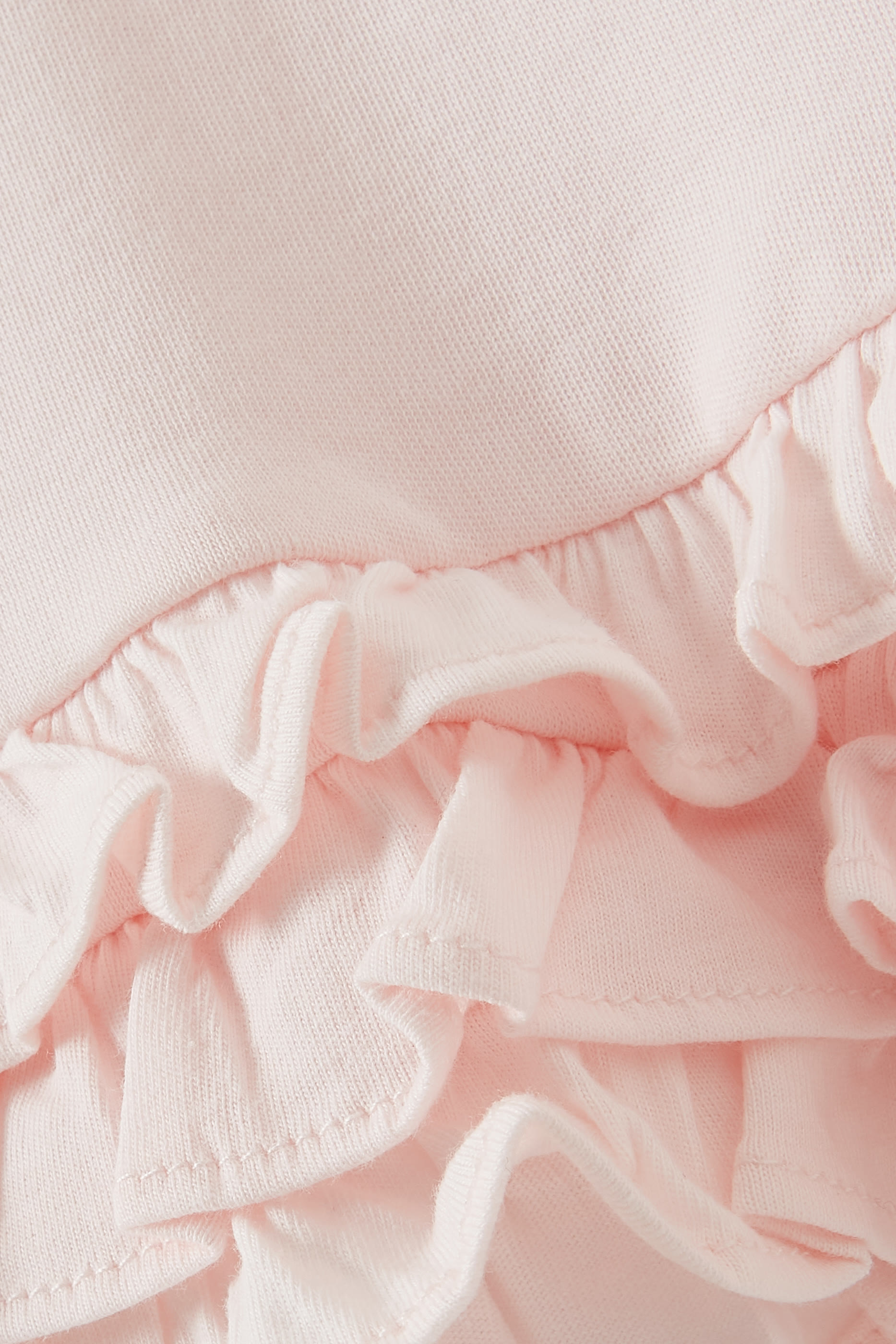 فستان بولو قطن بيكيه بكشكش وسروال تحتي